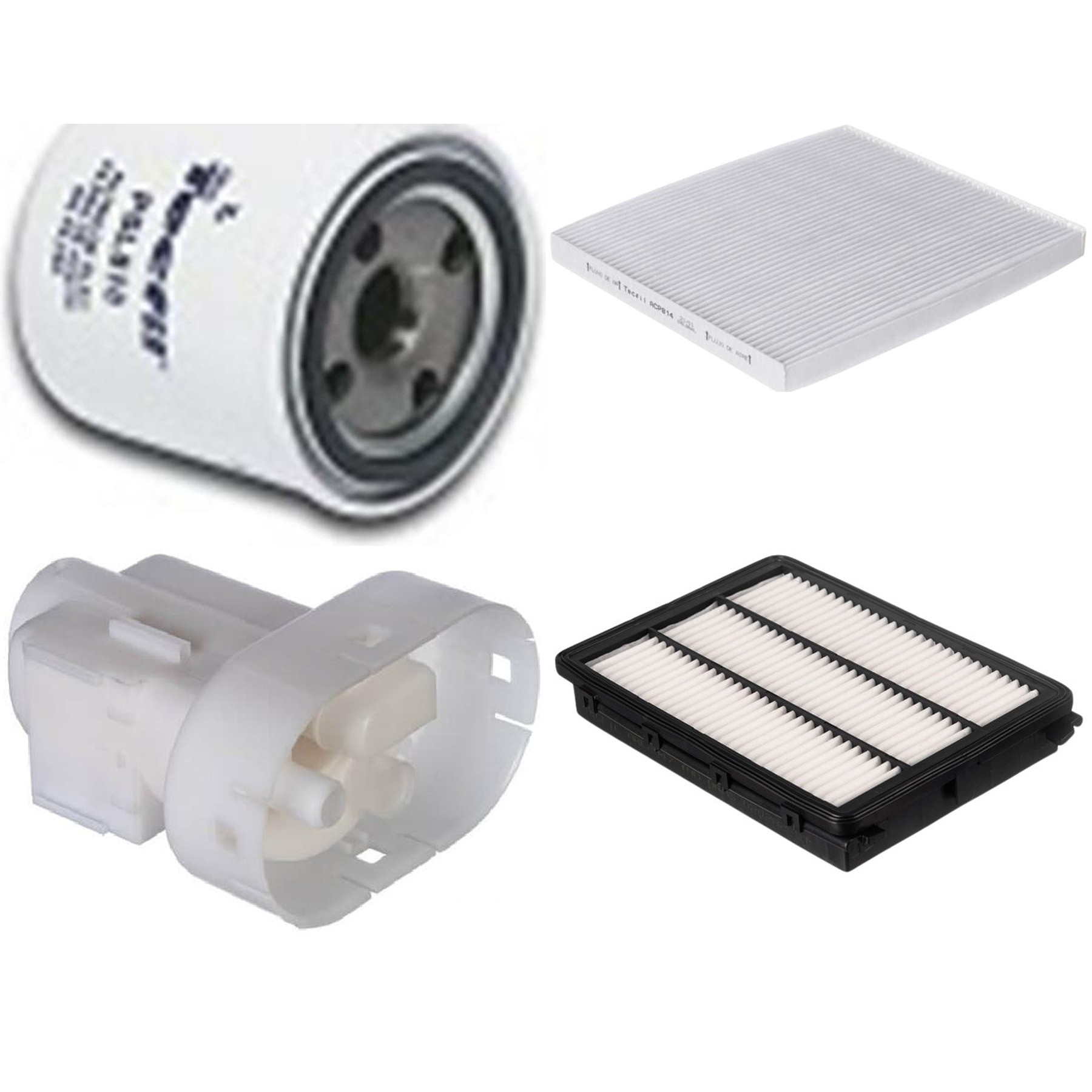 Kit Filtros de Ar do Motor, Óleo, Cabine e Combustível - Tecfil - ACP814 / ARL2347 / FBT2359 / PSL818