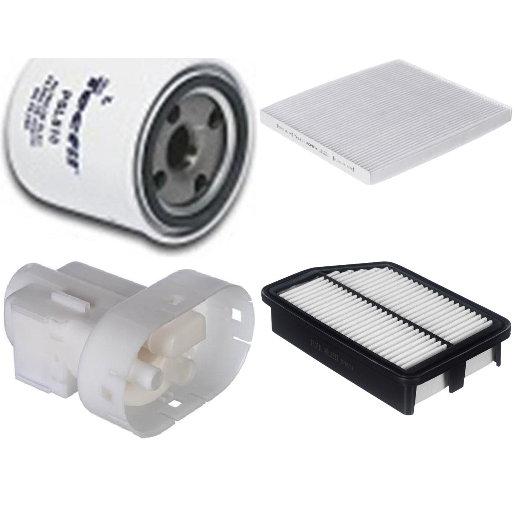 Kit Filtros de Ar do Motor, Óleo, Cabine e Combustível - Tecfil - ACP814 / ARL2337 / FBT2359 / PSL818