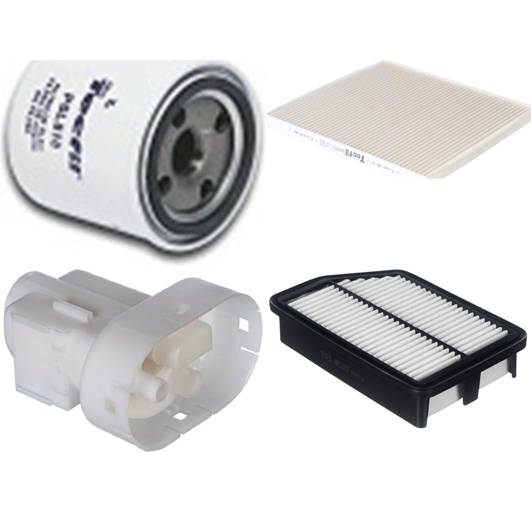 Kit Filtros de Ar do Motor, Óleo, Cabine e Combustível - Tecfil - ACP972 / ARL2337 / FBT2359 / PSL818