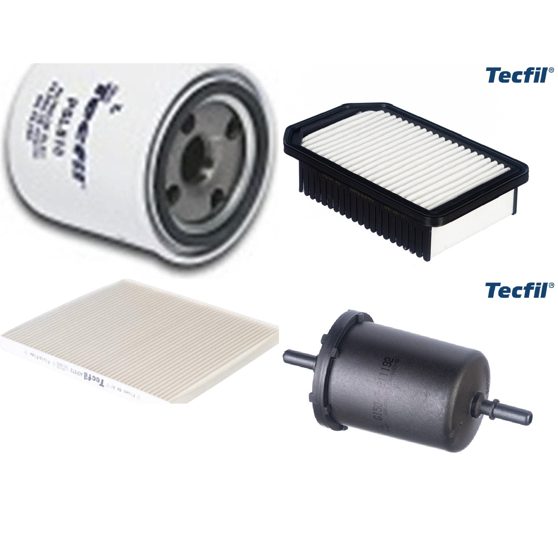 Kit Filtro de Ar, Combustível, Óleo e Ar Condicionado - Tecfil - ACP972 / ARL2340 / GI50/7 / PSL818