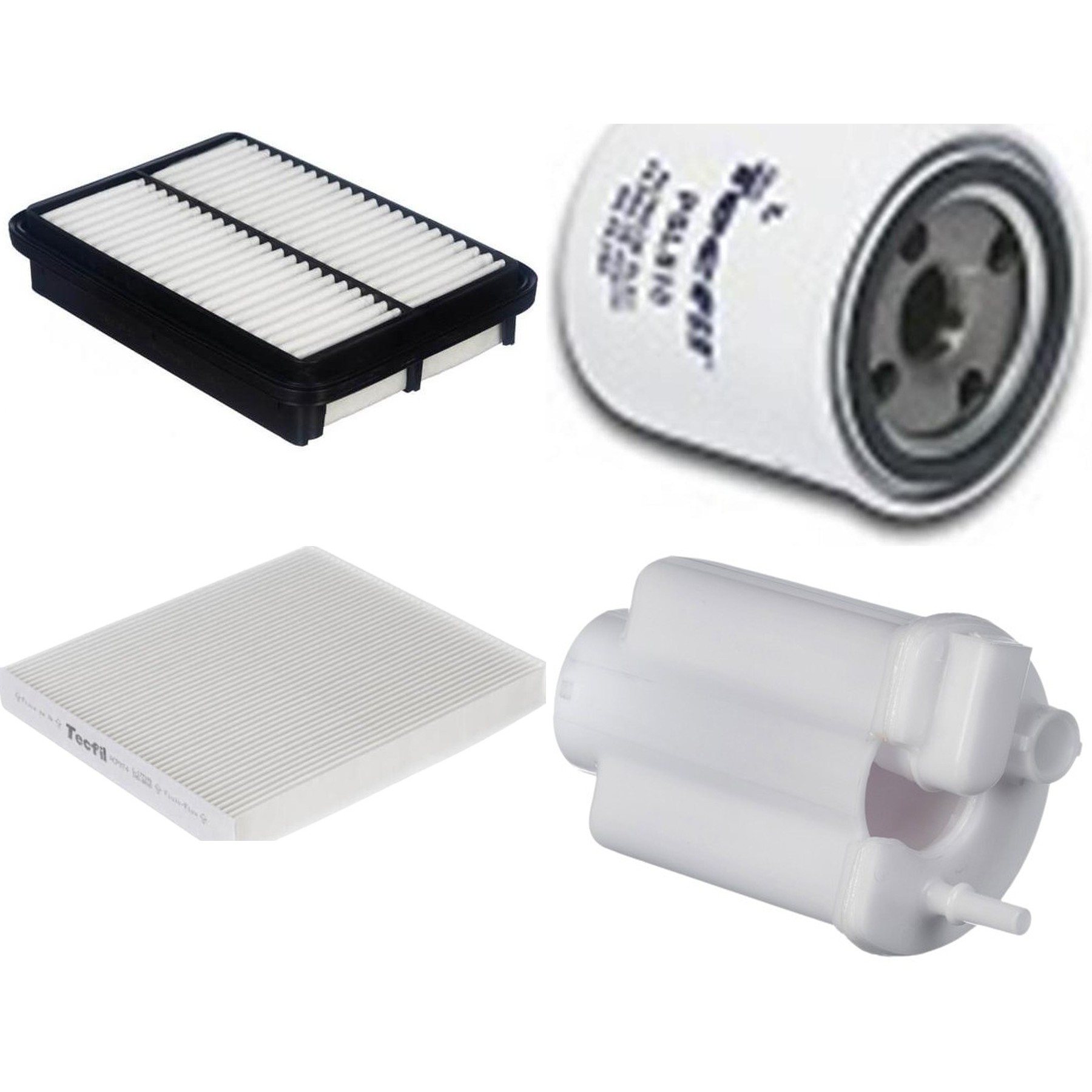 Kit Filtros de Ar do Motor, Óleo, Cabine e Combustível - Tecfil - ACP974 / ARL2345 / FBT2372 / PSL818