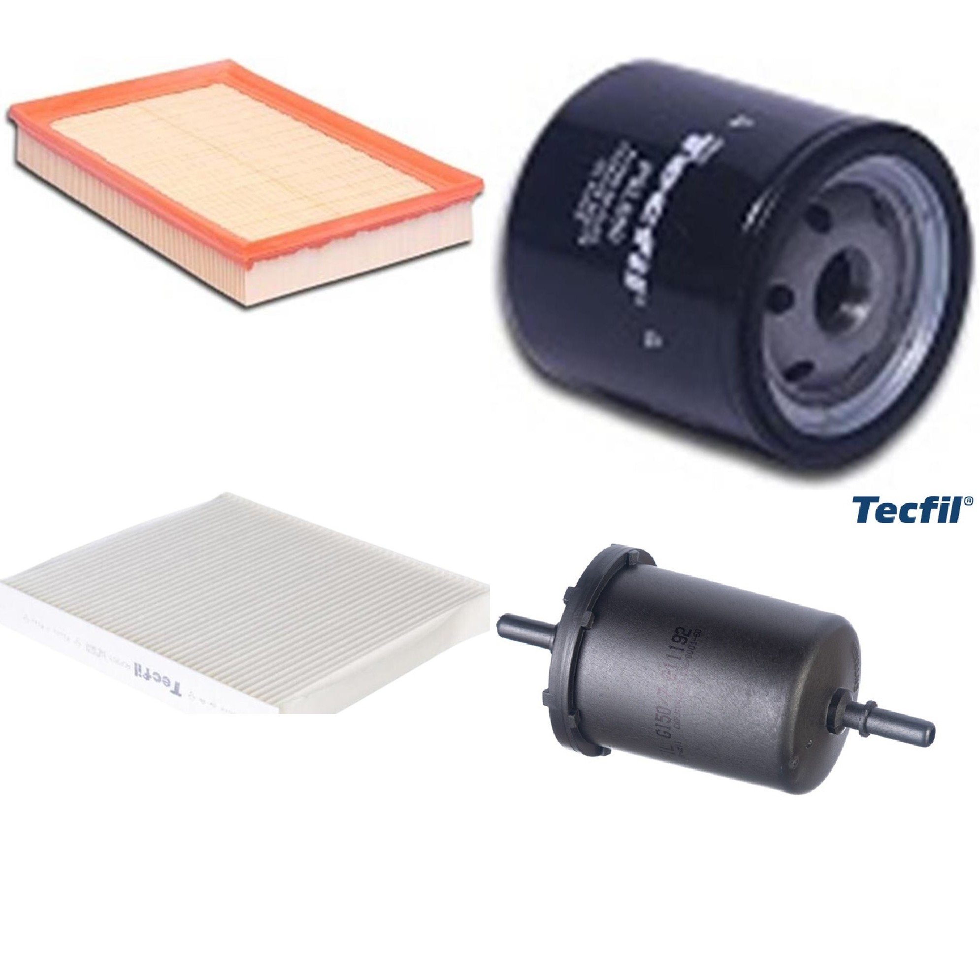 Kit Filtros de Ar do Motor, Óleo, Cabine e Combustível - Tecfil - ACP303 / ARL6095 / GI50/7 / PSL560