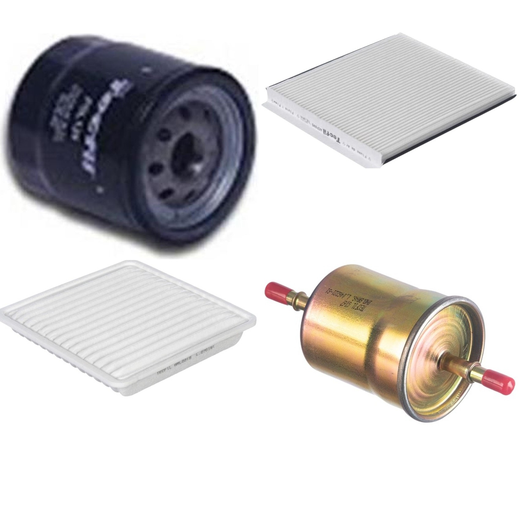 Kit Filtros de Ar do Motor, Óleo, Cabine e Combustível - Tecfil - ACP885 / ARL2215 / GI67 / PSL129