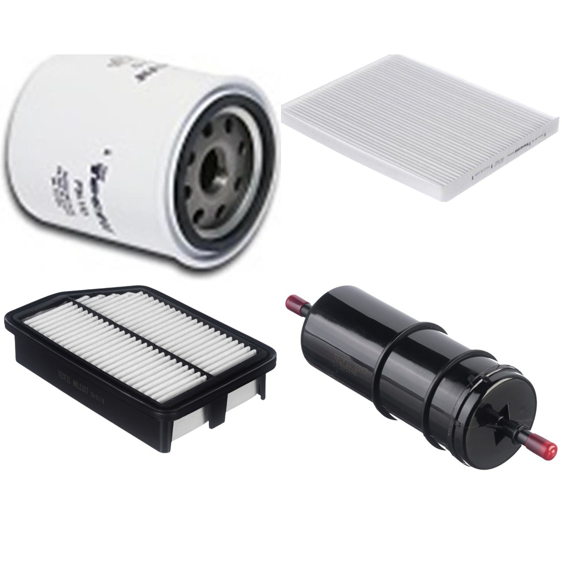 Kit Filtros de Ar do Motor, Óleo, Cabine e Combustível - Tecfil - ACP982 / ARL2337 / GI63 / PSL152