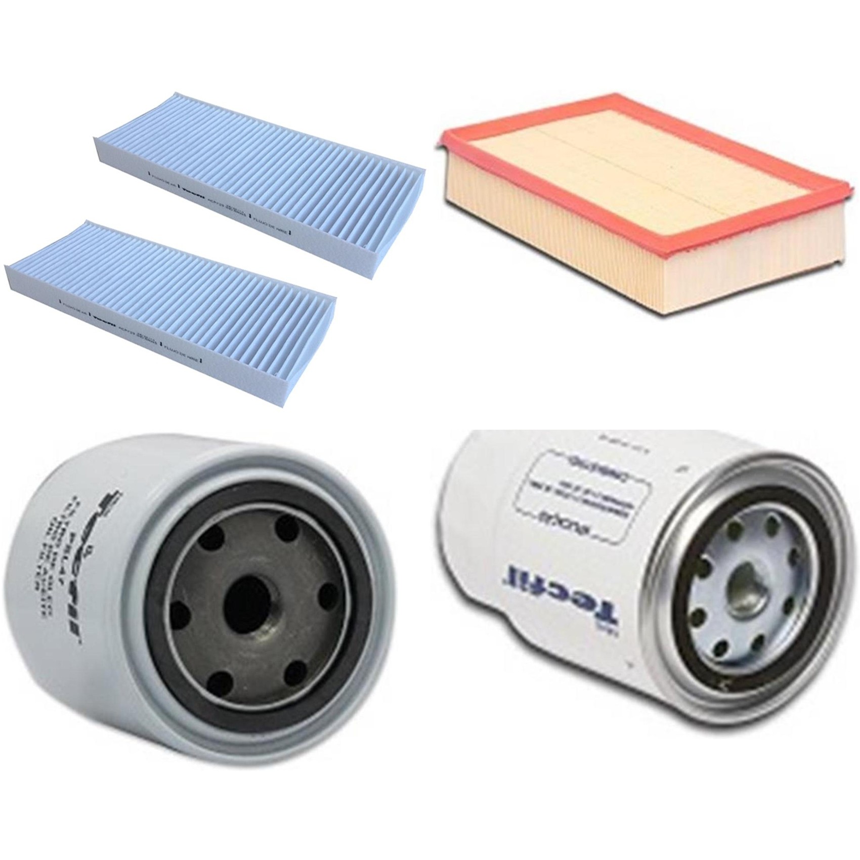 Kit Filtros de Ar do Motor, Óleo, Cabine e Combustível - Tecfil - ACP729 / ARL9600 / PSC993 / PSL47
