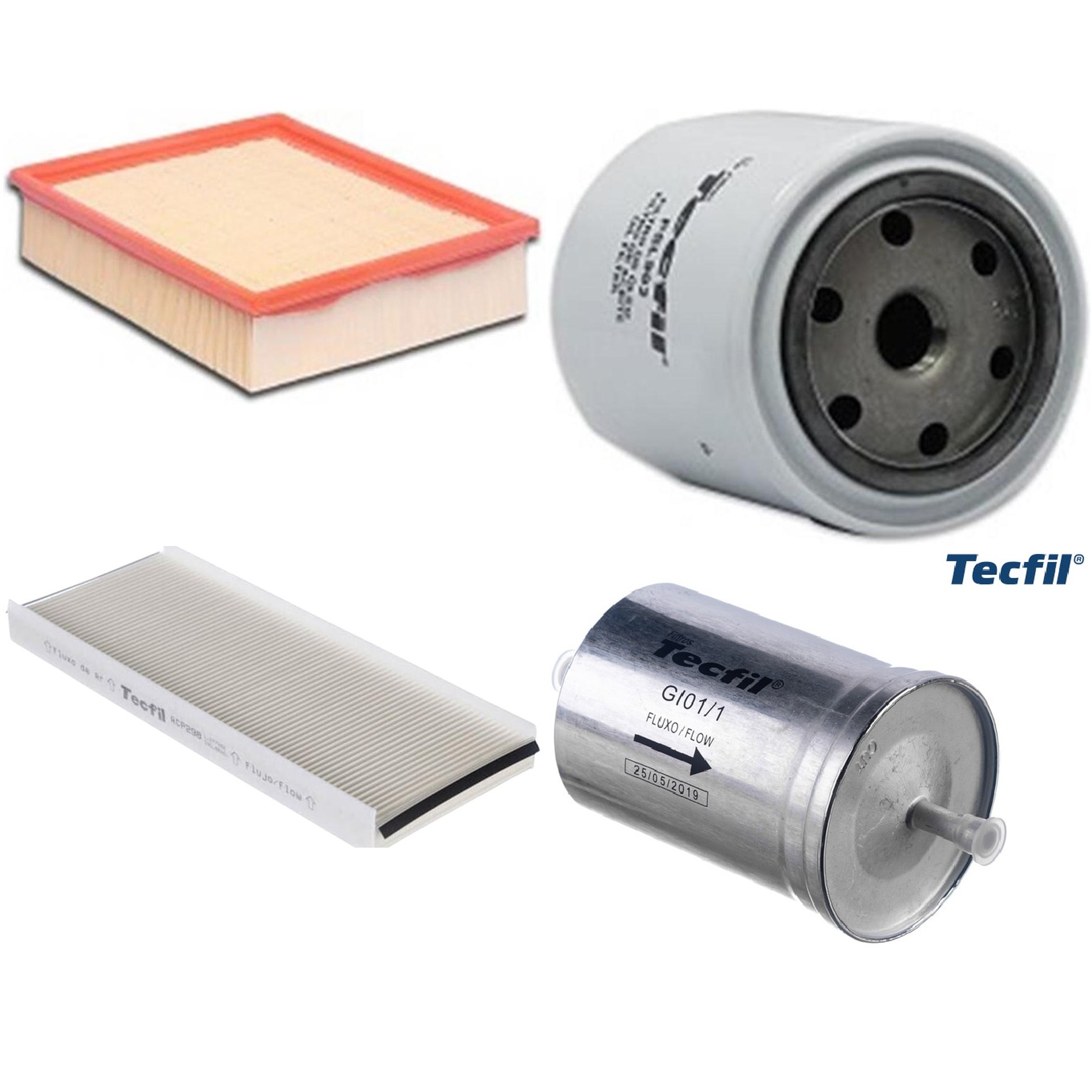Kit Filtros de Ar do Motor, Óleo, Cabine e Combustível - Tecfil - ACP298 / ARL8837 / GI01/1 / PSL902