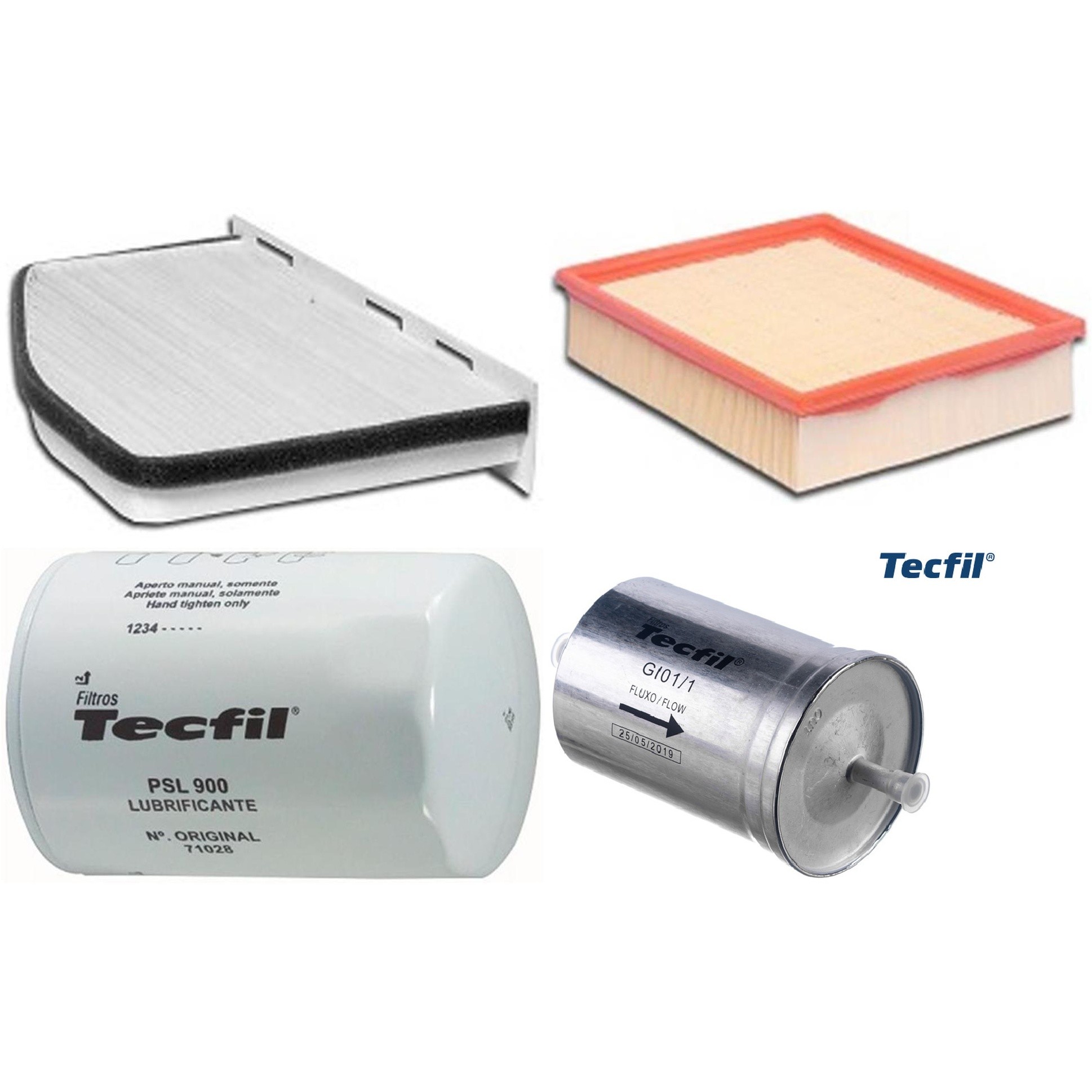 Kit Filtros de Ar do Motor, Óleo, Cabine e Combustível - Tecfil - ACP309 / ARL8837 / GI01/1 / PSL900