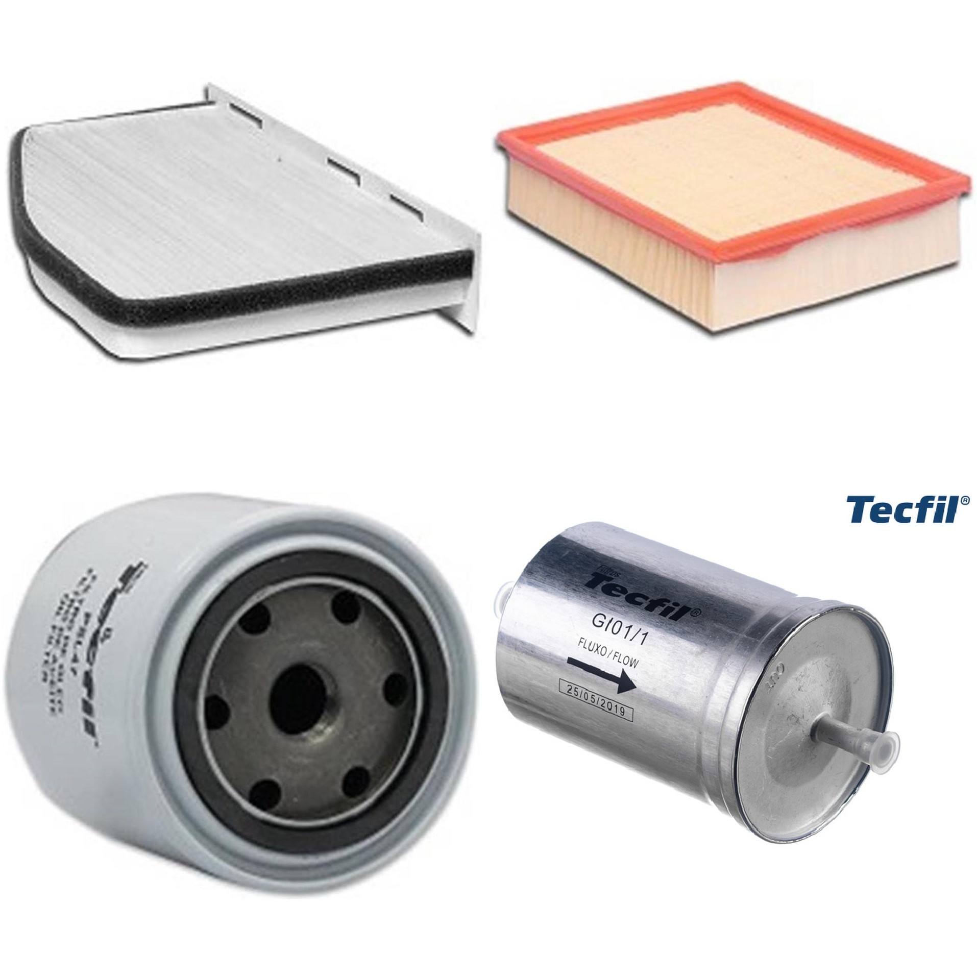Kit Filtros de Ar do Motor, Óleo, Cabine e Combustível - Tecfil - ACP309 / ARL8837 / GI01/1 / PSL47