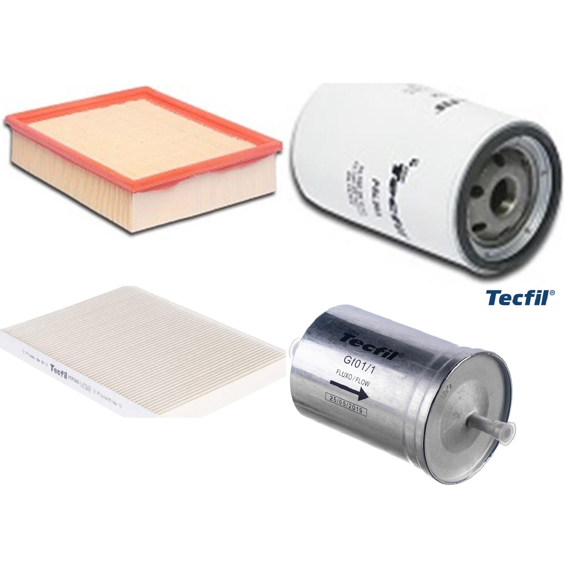 Kit Filtros de Ar do Motor, Óleo, Cabine e Combustível - Tecfil - ACP300 / ARL8837 / GI01/1 / PSL564