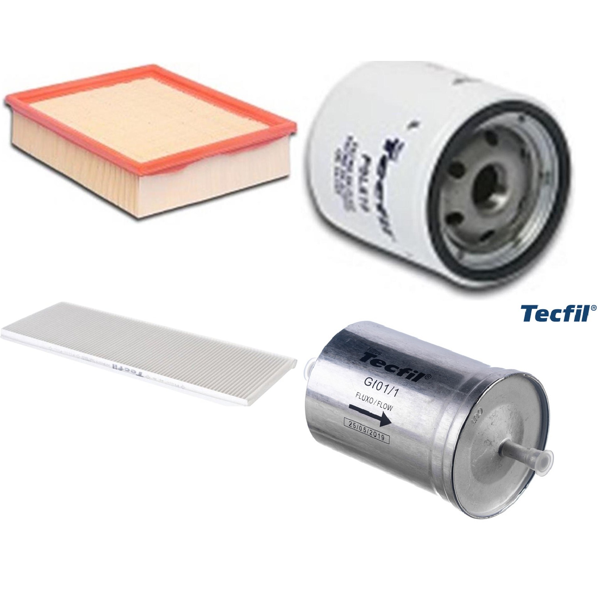 Kit Filtros de Ar do Motor, Óleo, Cabine e Combustível - Tecfil - ACP003 / ARL8837 / GI01/1 / PSL619