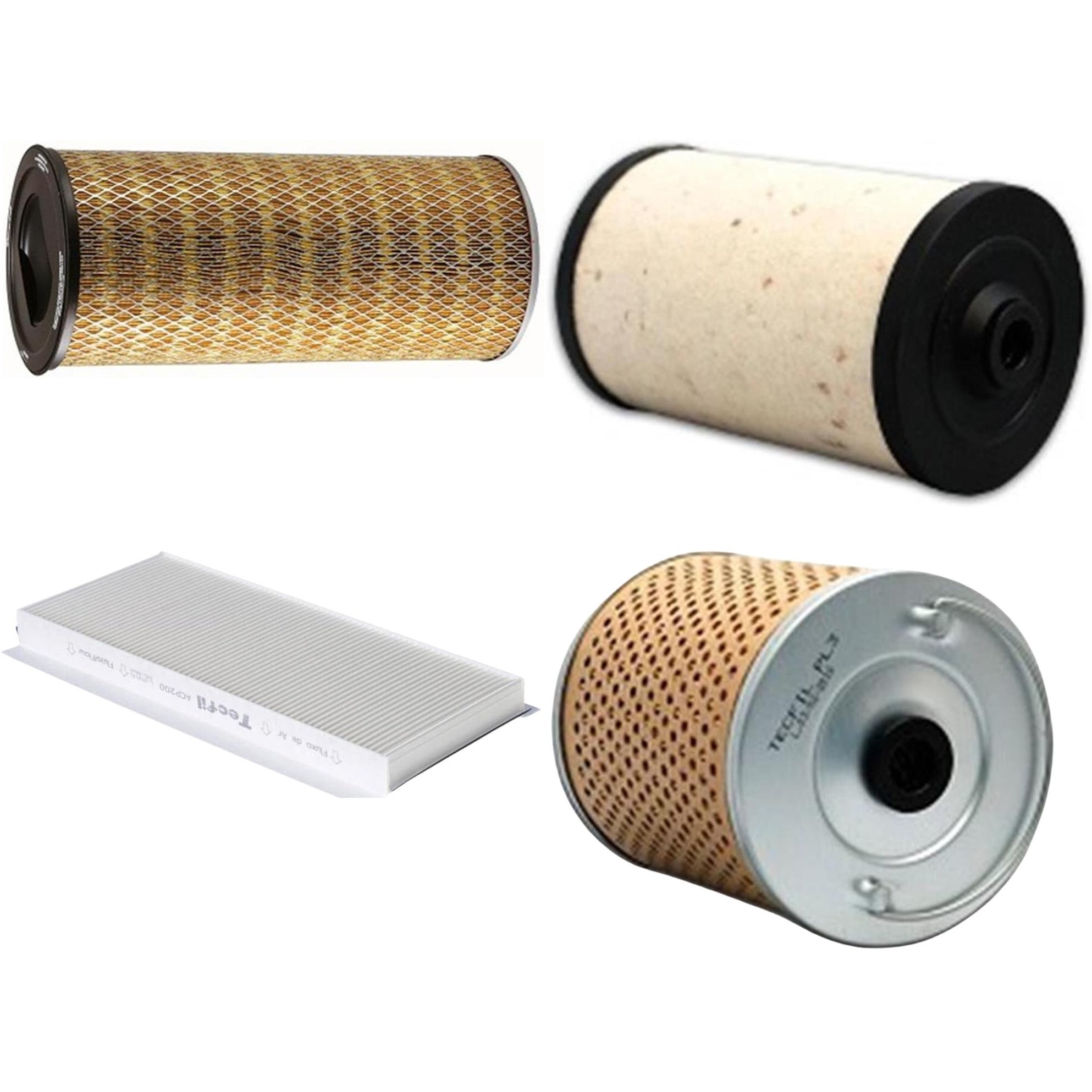 Kit Filtros de Ar do Motor, Óleo, Cabine e Combustível - Tecfil - ACP200 / AP7998 / FC165 / PL3