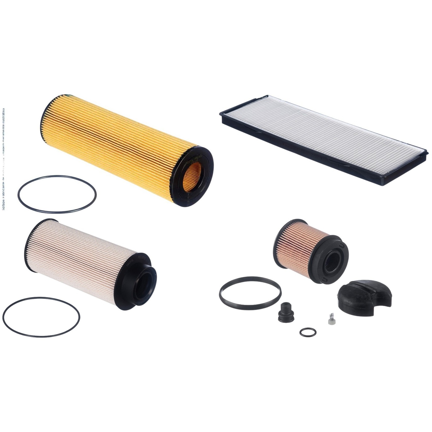 Kit Filtros de Ar do Motor, Óleo, Cabine e Combustível - Tecfil - ACP177 / PEA178 / PEC3015 / PEL415