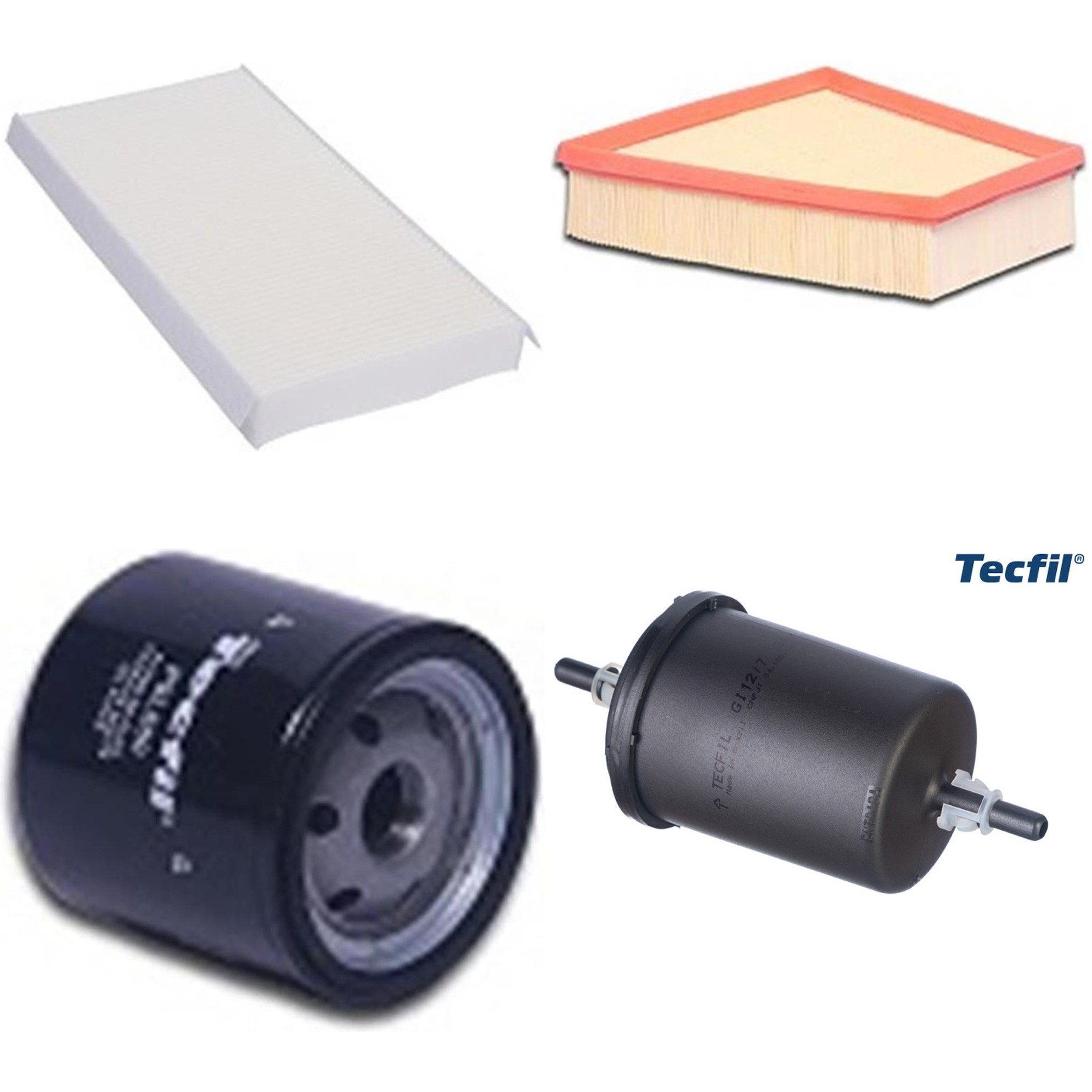 Kit Filtros de Ar do Motor, Óleo, Cabine e Combustível - Tecfil - ACP305 / ART6098 / GI12/7 / PSL560