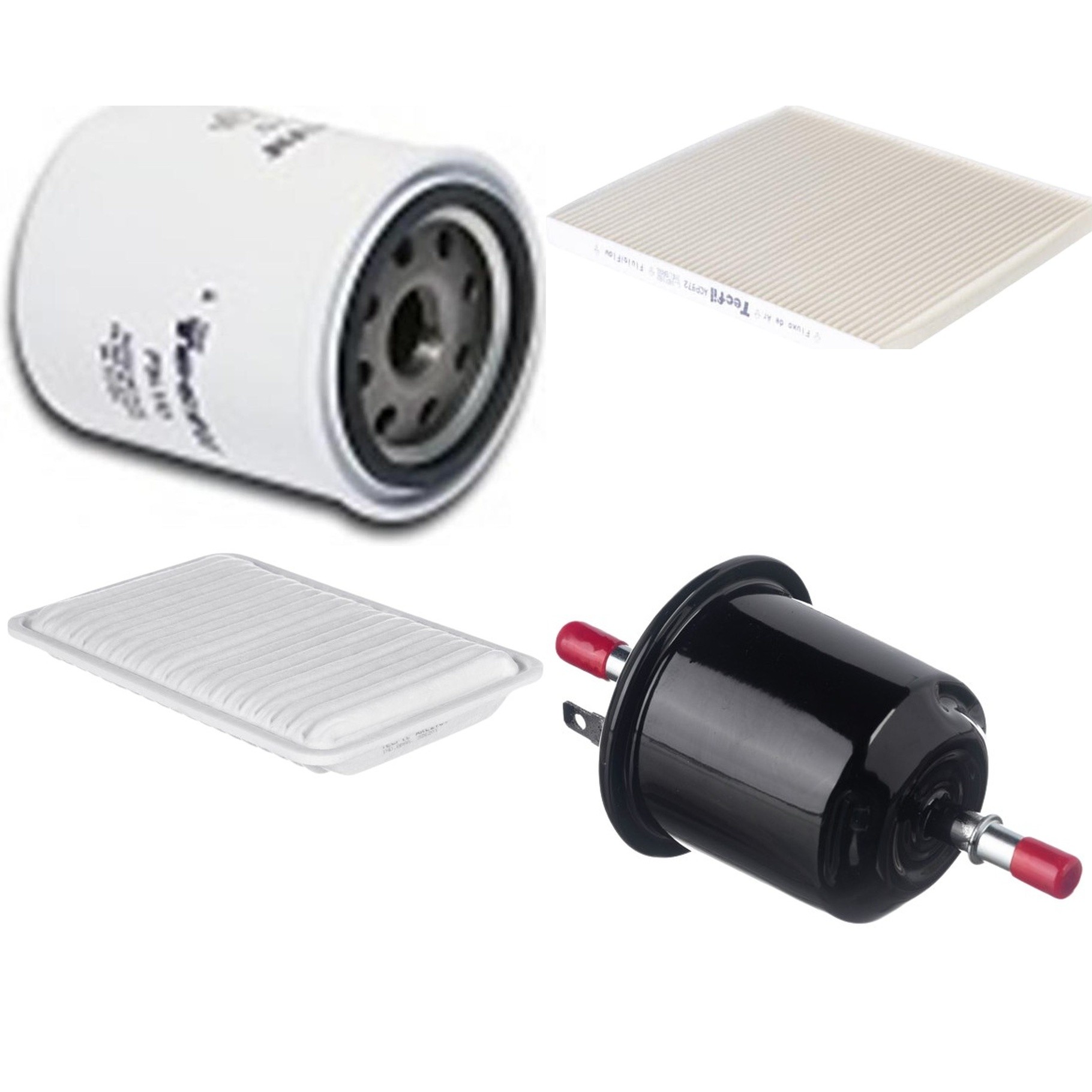 Kit Filtros de Ar do Motor, Óleo, Cabine e Combustível - Tecfil - ACP972 / ARL2704 / GI70 / PSL152