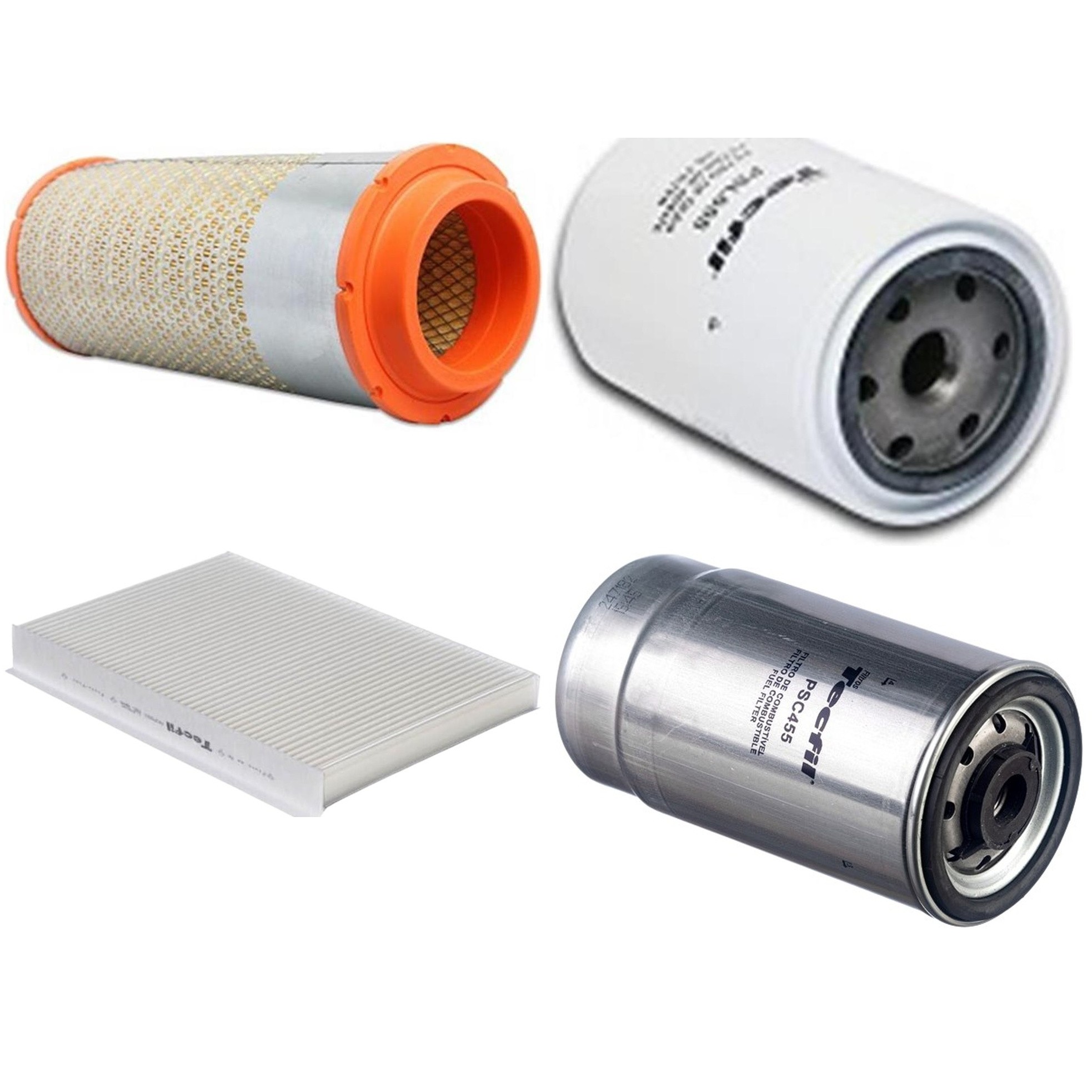 Kit Filtros de Ar do Motor, Óleo, Cabine e Combustível - Tecfil - ACP821 / ARS8236 / PSC455 / PSL655