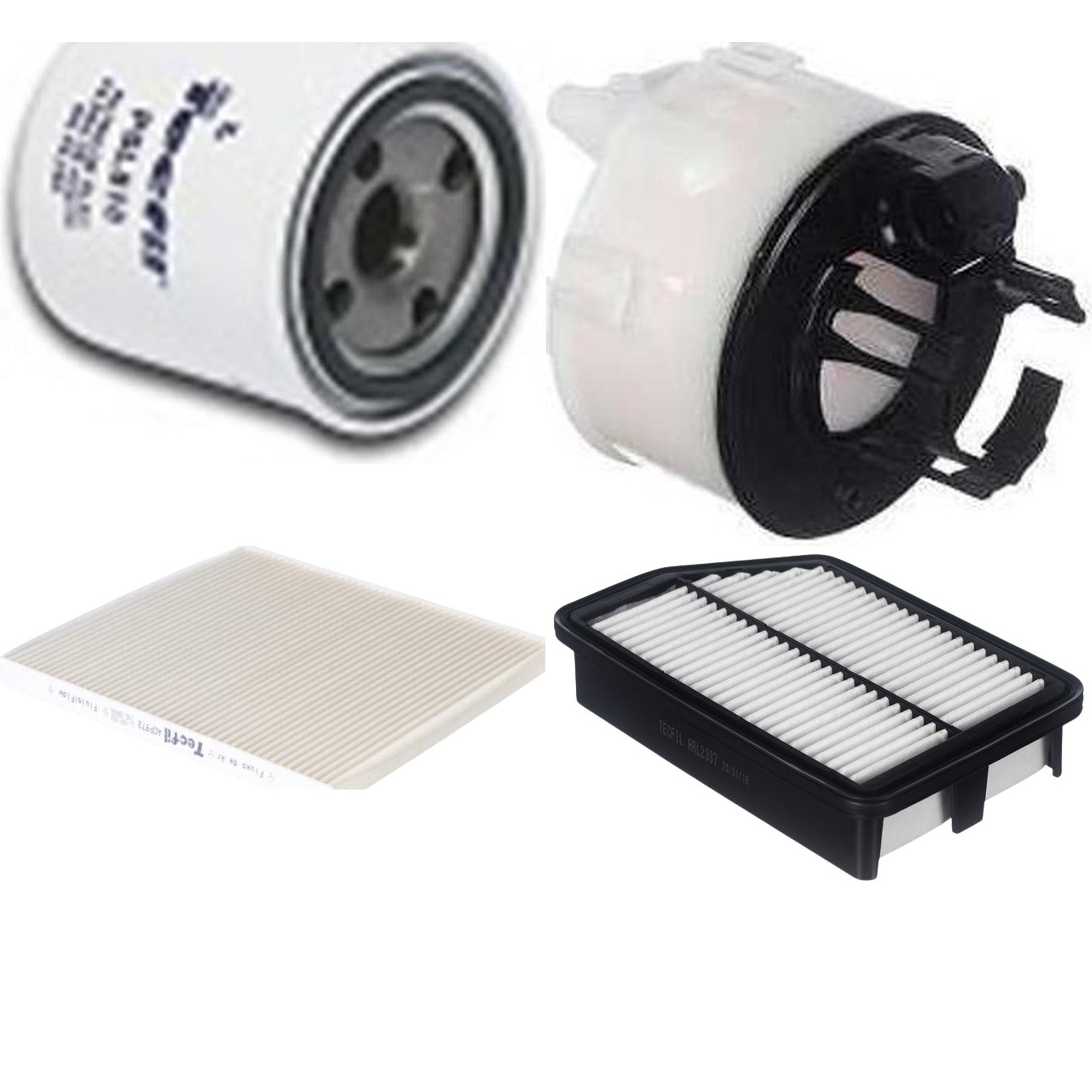 Kit Filtros de Ar do Motor, Óleo, Cabine e Combustível - Tecfil - ACP972 / ARL2337 / FBT2364 / PSL818