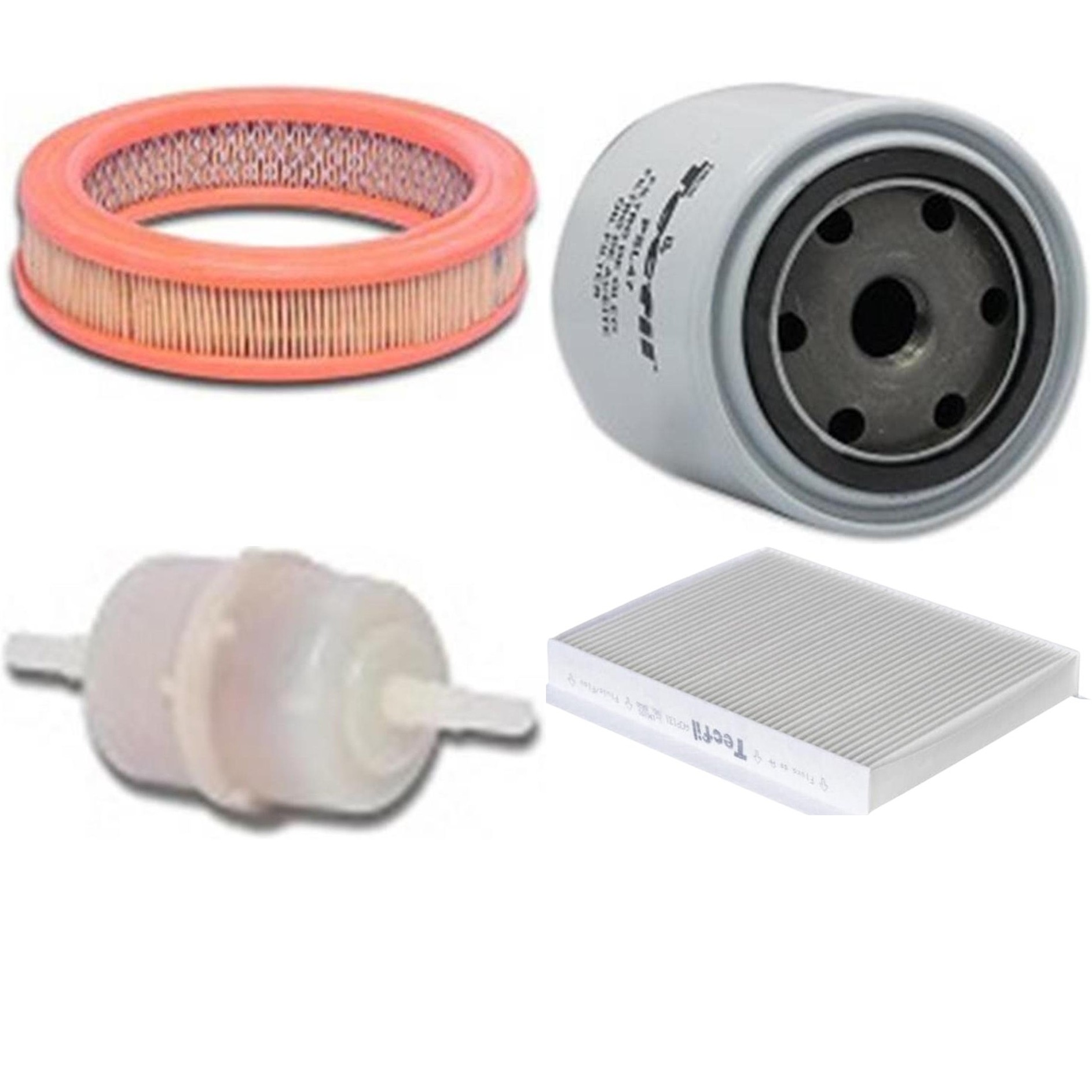 Kit Filtros de Ar do Motor, Óleo, Cabine e Combustível - Tecfil - ACP131 / AR2147 / GU86 / PSL47