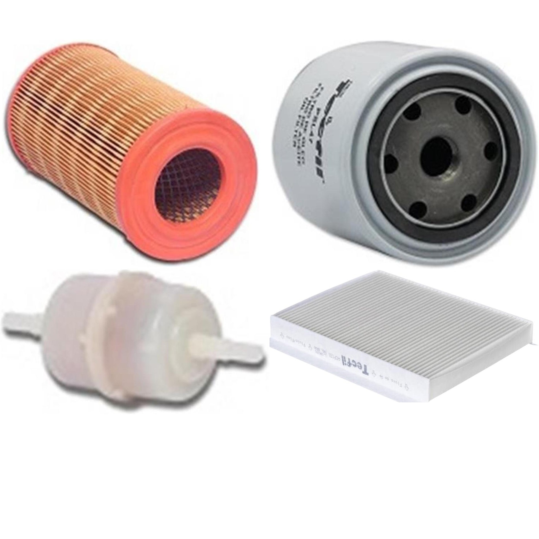 Kit Filtros de Ar do Motor, Óleo, Cabine e Combustível - Tecfil - ACP131 / AR3147 / GU86 / PSL47