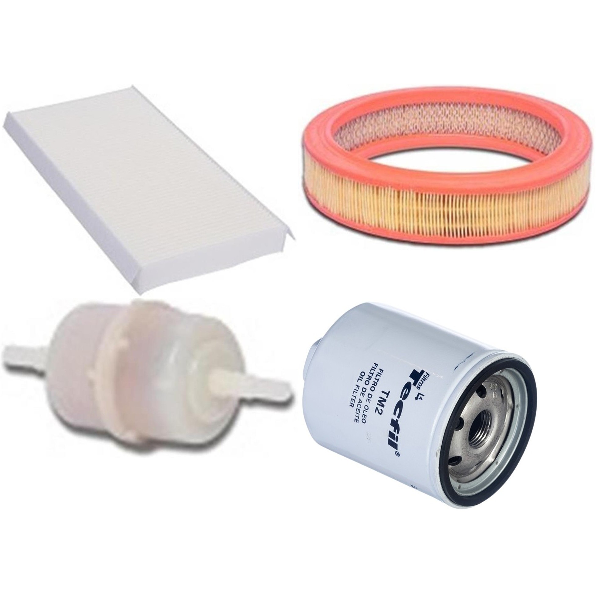 Kit Filtros de Ar do Motor, Óleo, Cabine e Combustível - Tecfil - ACP305 / AR9620 / GU86 / PSL34MP-(TM2)