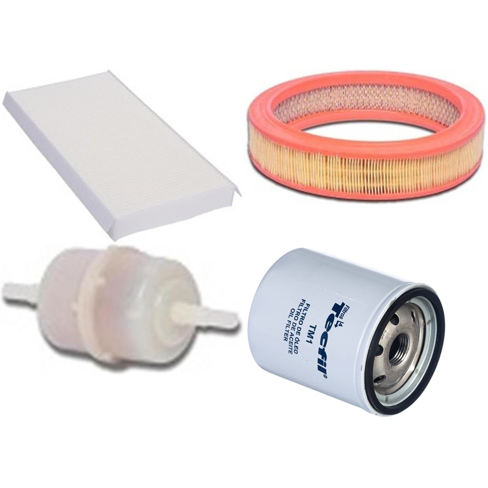 Kit Filtros de Ar do Motor, Óleo, Cabine e Combustível - Tecfil - ACP305 / AR9620 / GU86 / PSL34M-(TM1)