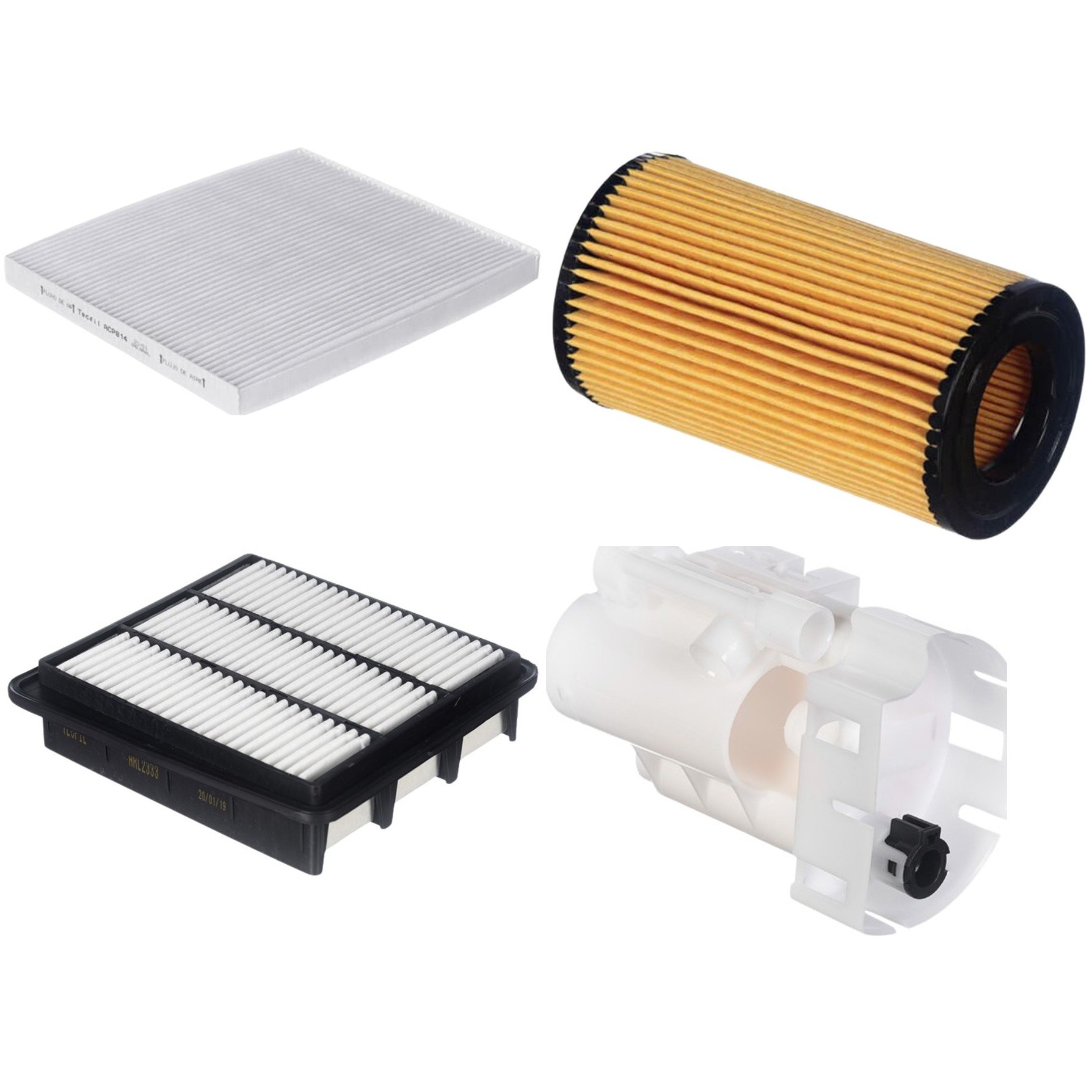 Kit Filtro de Ar, Combustível, Óleo e Ar Condicionado - Tecfil - ACP814 / ARL2333 / FBT2363 / PEL114