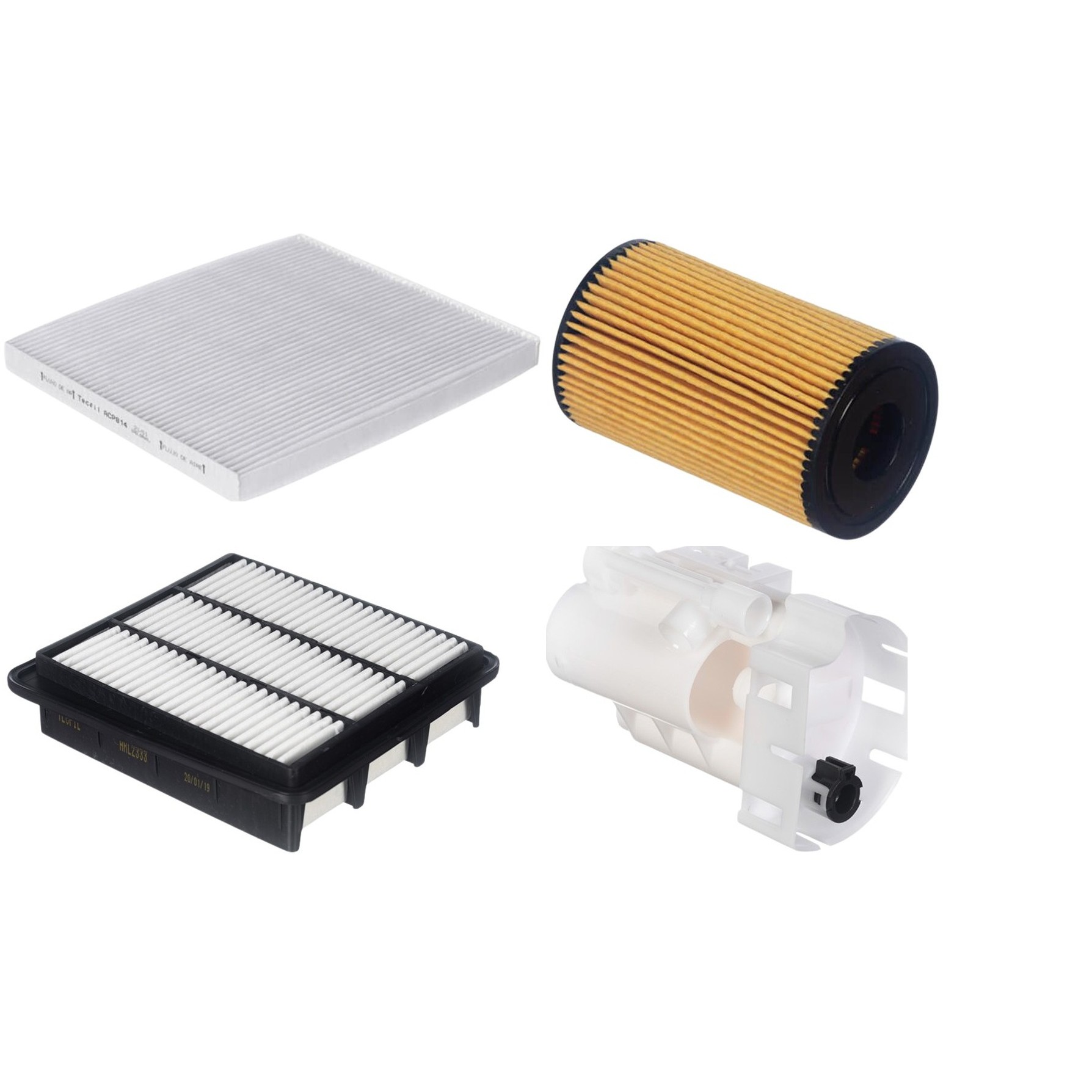 Kit Filtro de Ar, Combustível, Óleo e Ar Condicionado - Tecfil - ACP814 / ARL2333 / FBT2363 / PEL115