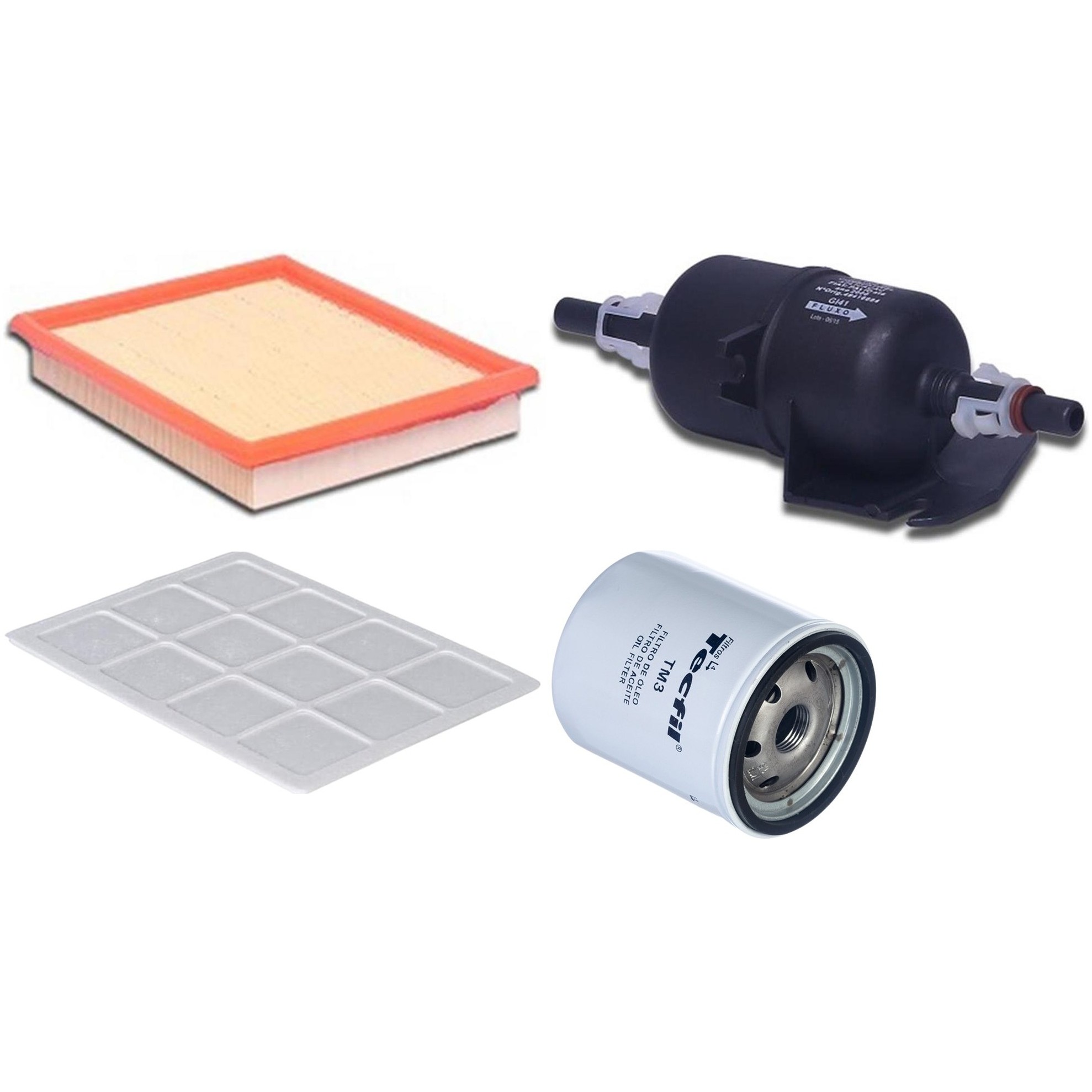 Kit Filtros de Ar do Motor, Óleo, Cabine e Combustível - Tecfil - ACP101 / ARL4150 / GI41 / PSL18M-(TM3)