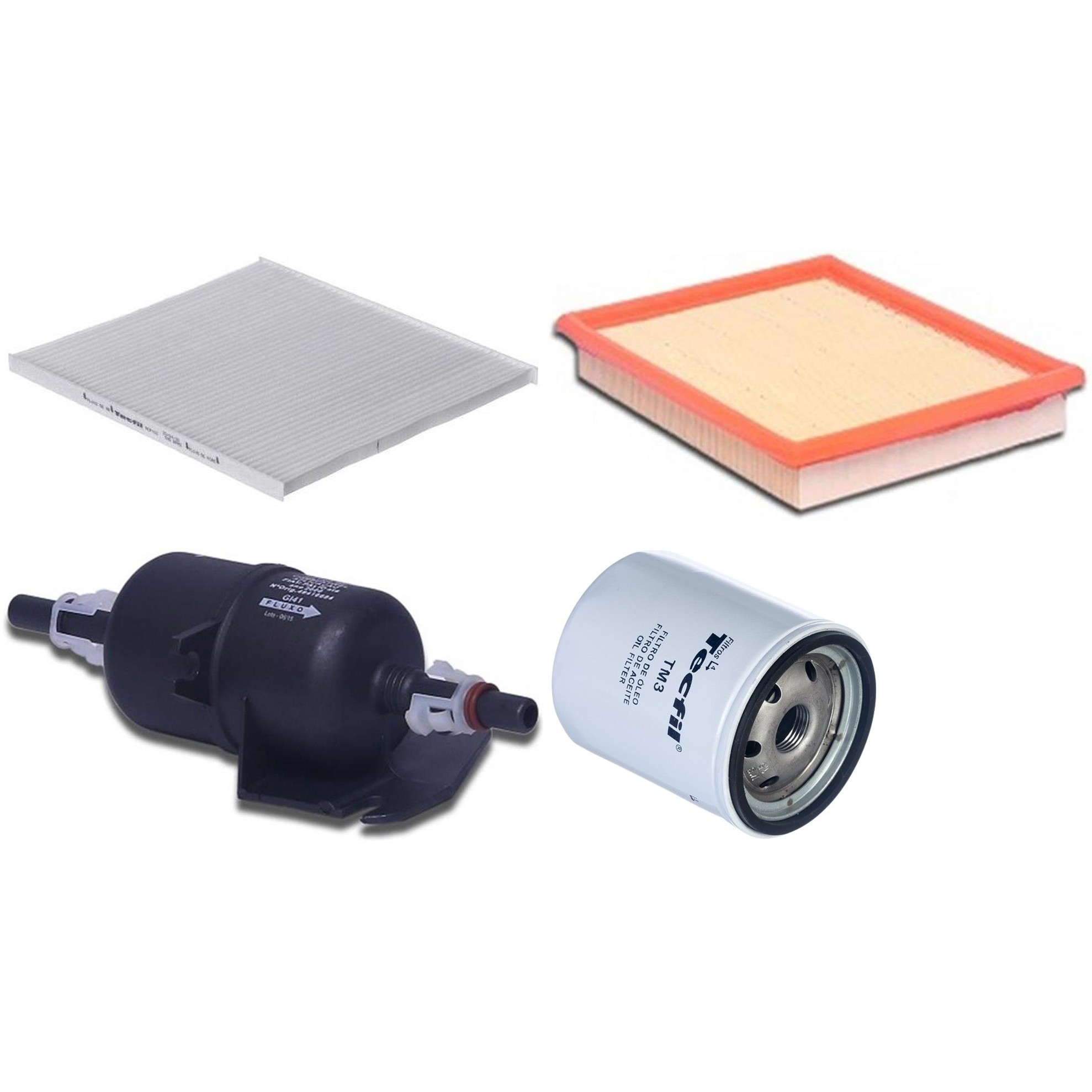 Kit Filtros de Ar do Motor, Óleo, Cabine e Combustível - Tecfil - ACP100 / ARL4150 / GI41 / PSL18M-(TM3)