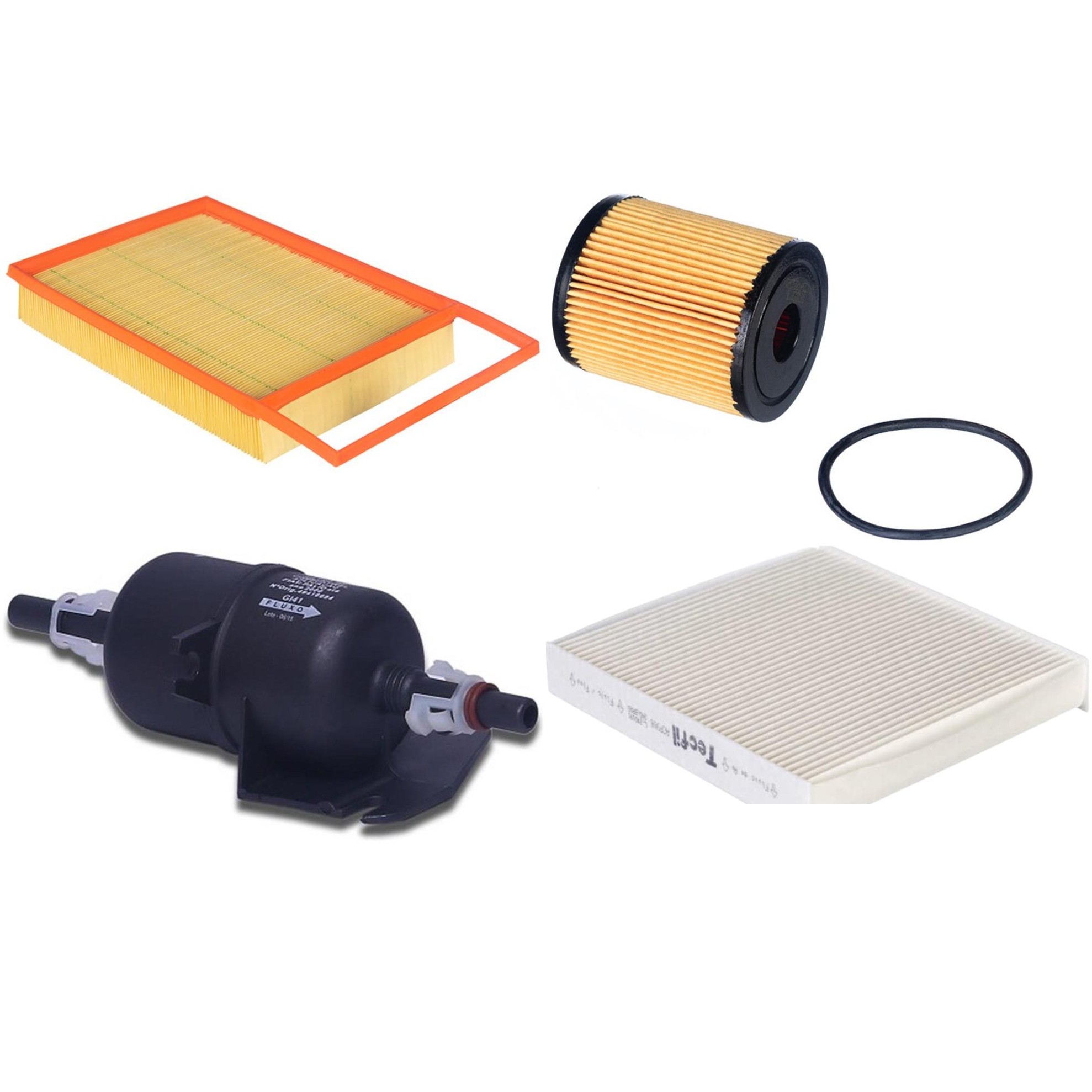 Kit Filtros de Ar do Motor, Óleo, Cabine e Combustível - Tecfil - ACP906 / ARL4154 / GI41 / PEL119