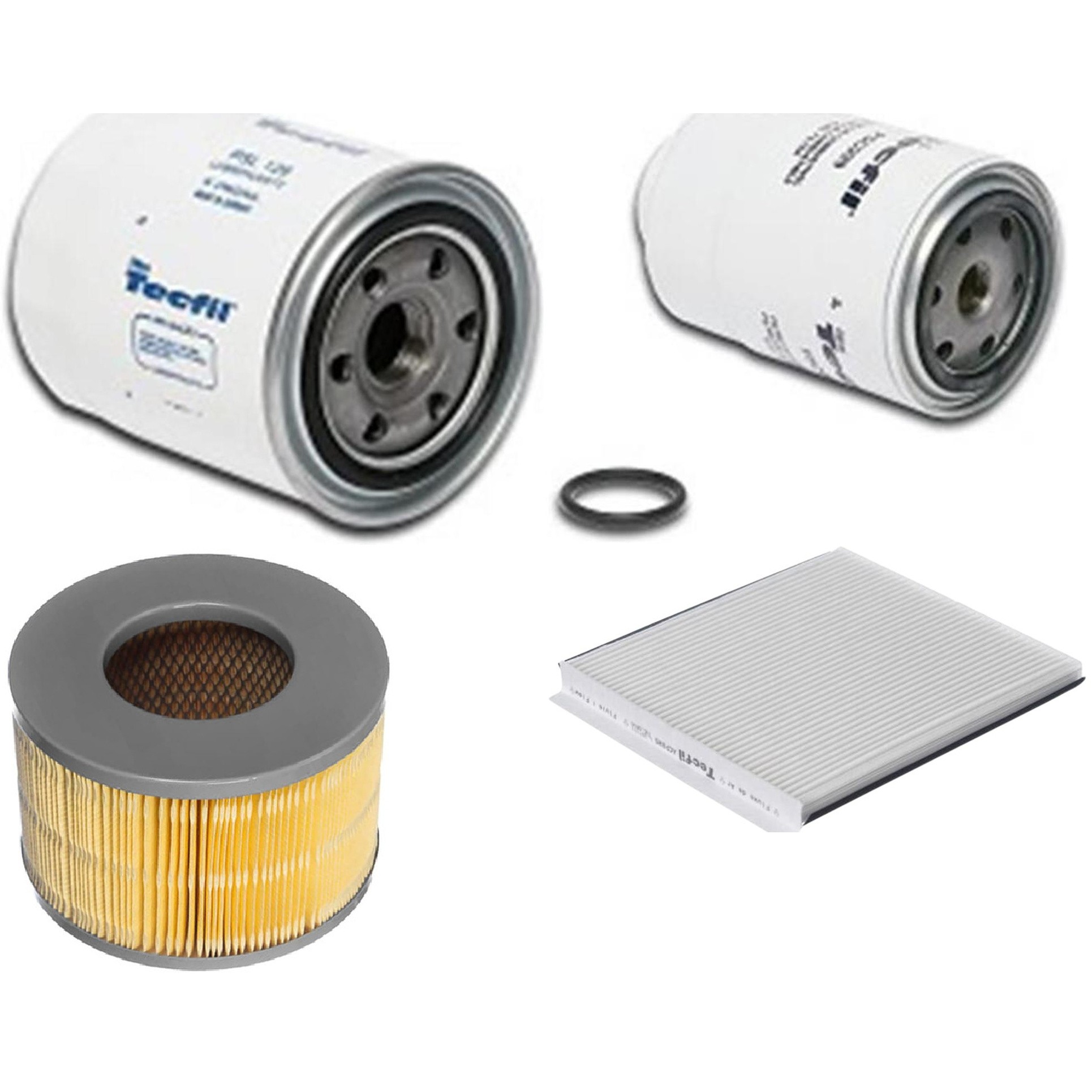Kit Filtros de Ar do Motor, Óleo, Cabine e Combustível - Tecfil - ACP885 / AP7060 / PSC999 / PSL128