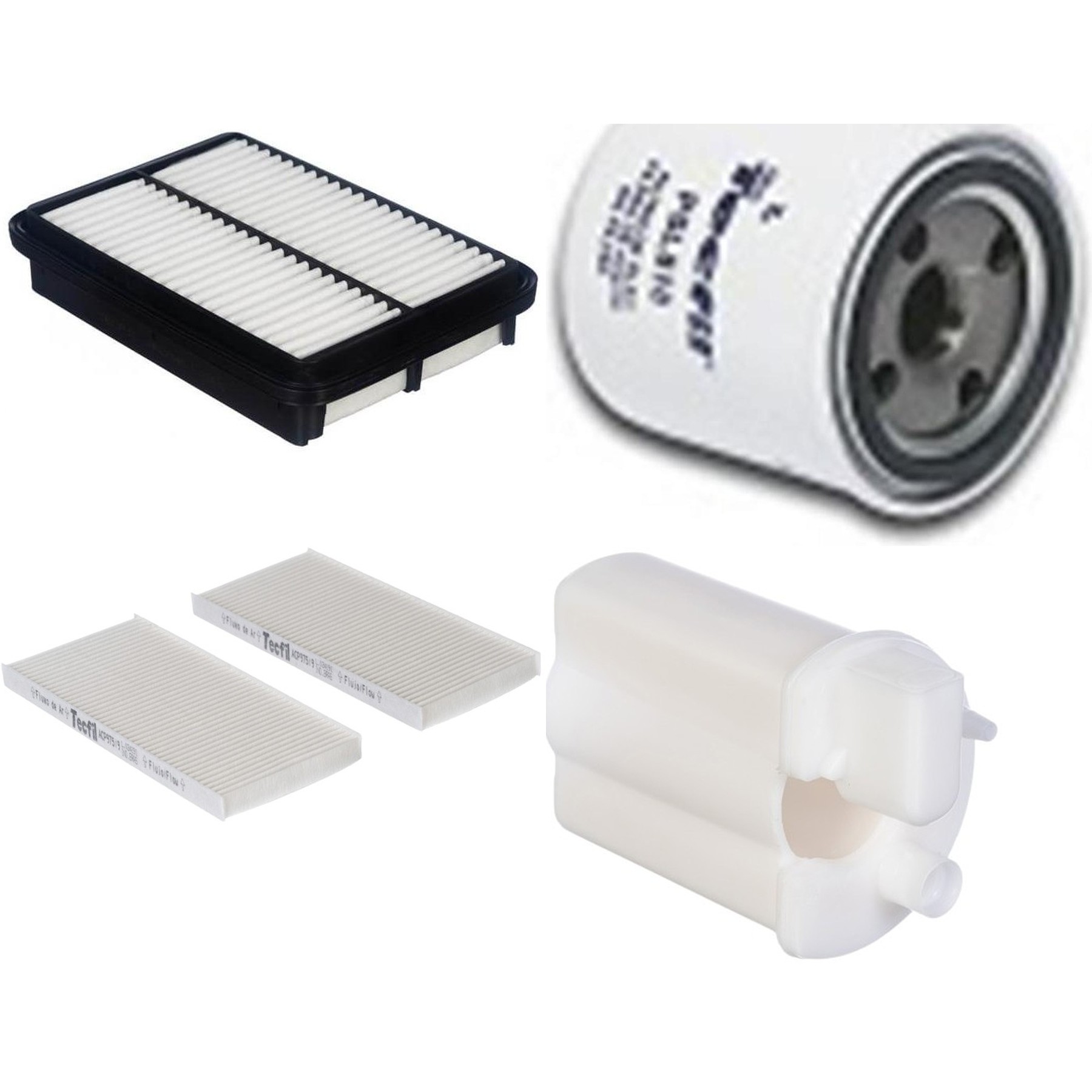 Kit Filtro de Ar, Combustível, Óleo e Ar Condicionado - Tecfil - ACP975/9 / ARL2345 / FBT2350 / PSL818