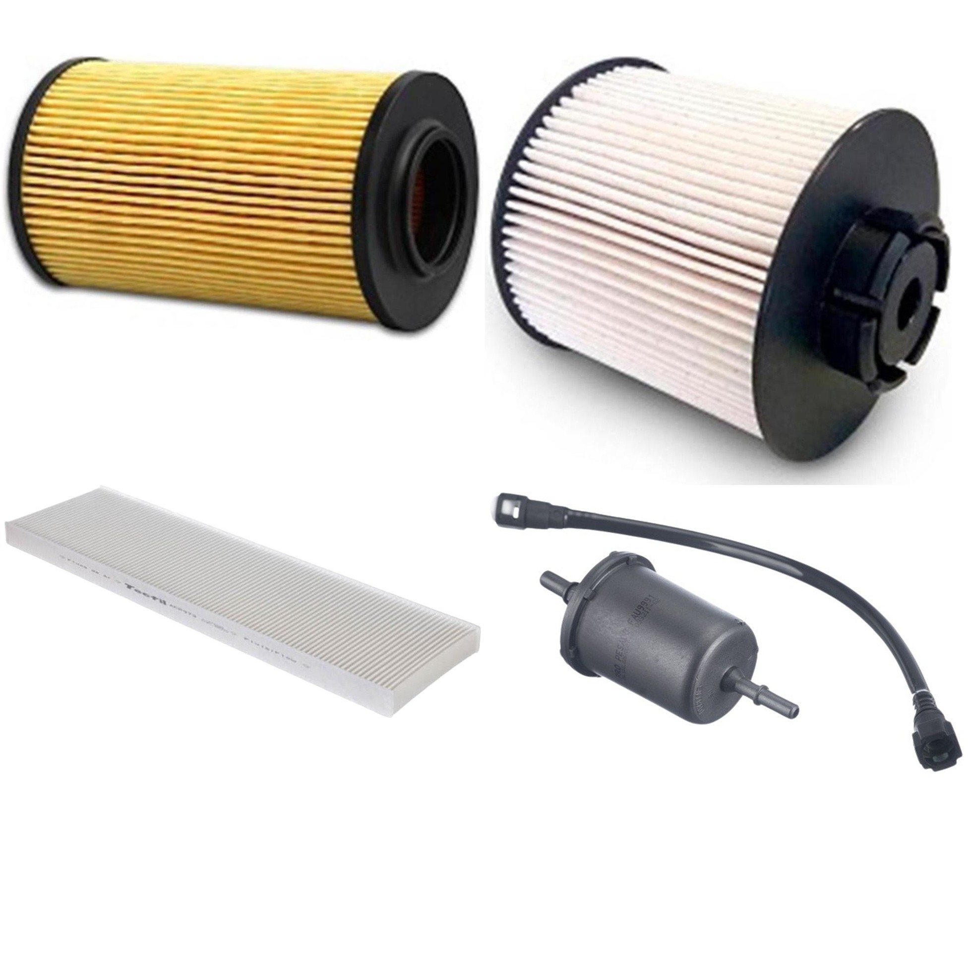 Kit Filtros de Ar do Motor, Óleo, Cabine e Combustível - Tecfil - ACP973 / FAU9991 / PEC3022 / PEL2003