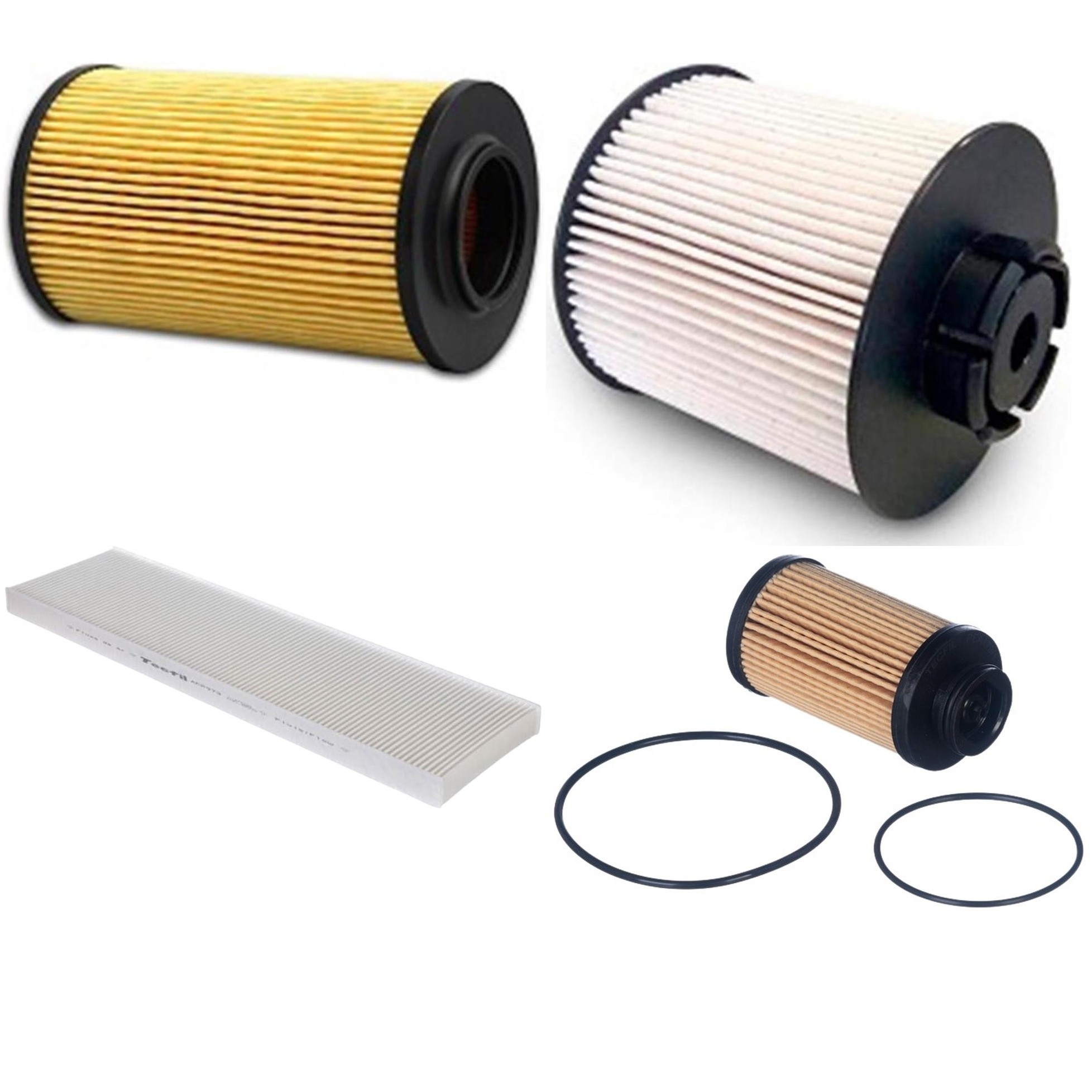 Kit Filtros de Ar do Motor, Óleo, Cabine e Combustível - Tecfil - ACP973 / PEA179/1 / PEC3022 / PEL2003