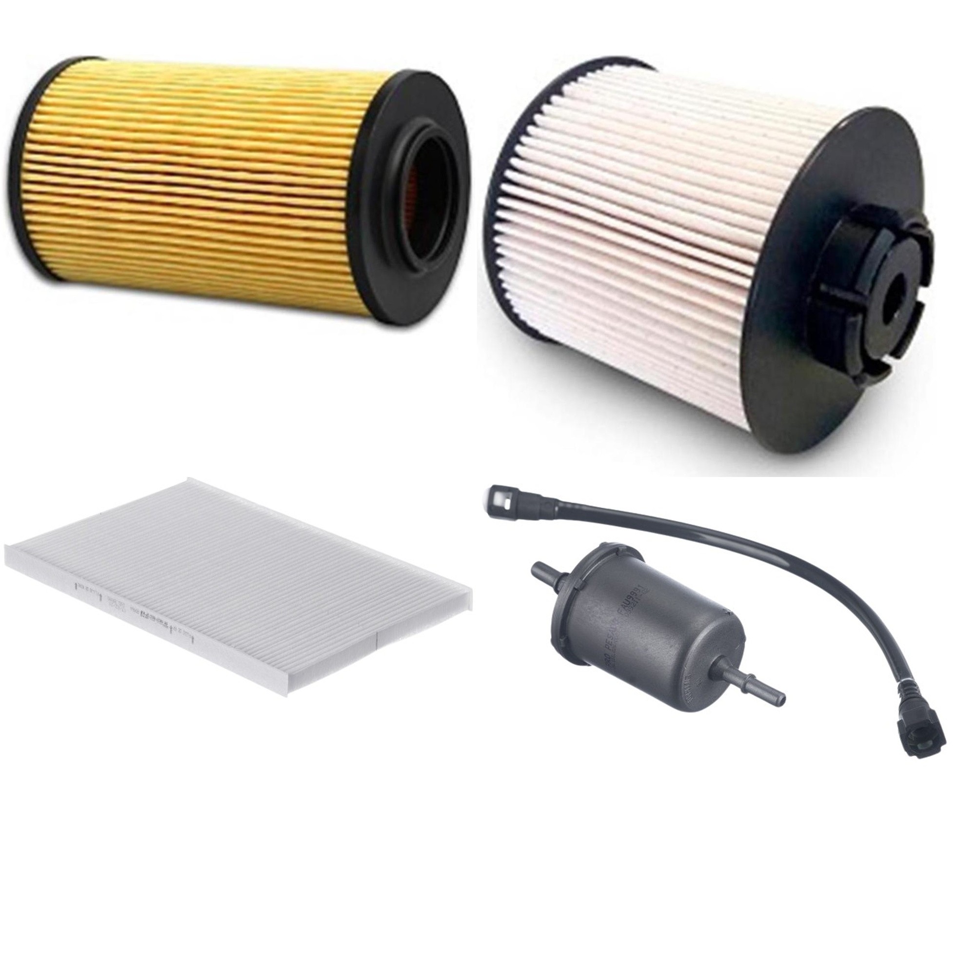 Kit Filtros de Ar do Motor, Óleo, Cabine e Combustível - Tecfil - ACP964 / FAU9991 / PEC3022 / PEL2003