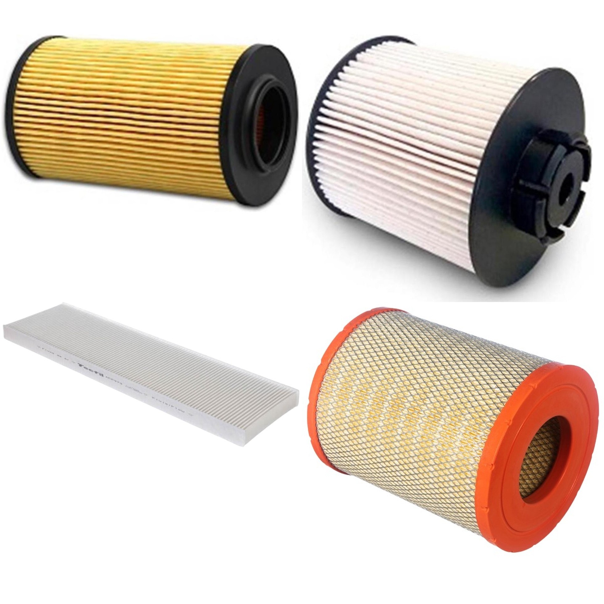 Kit Filtros de Ar do Motor, Óleo, Cabine e Combustível - Tecfil - ACP973 / AP9496/1 / PEC3022 / PEL2003
