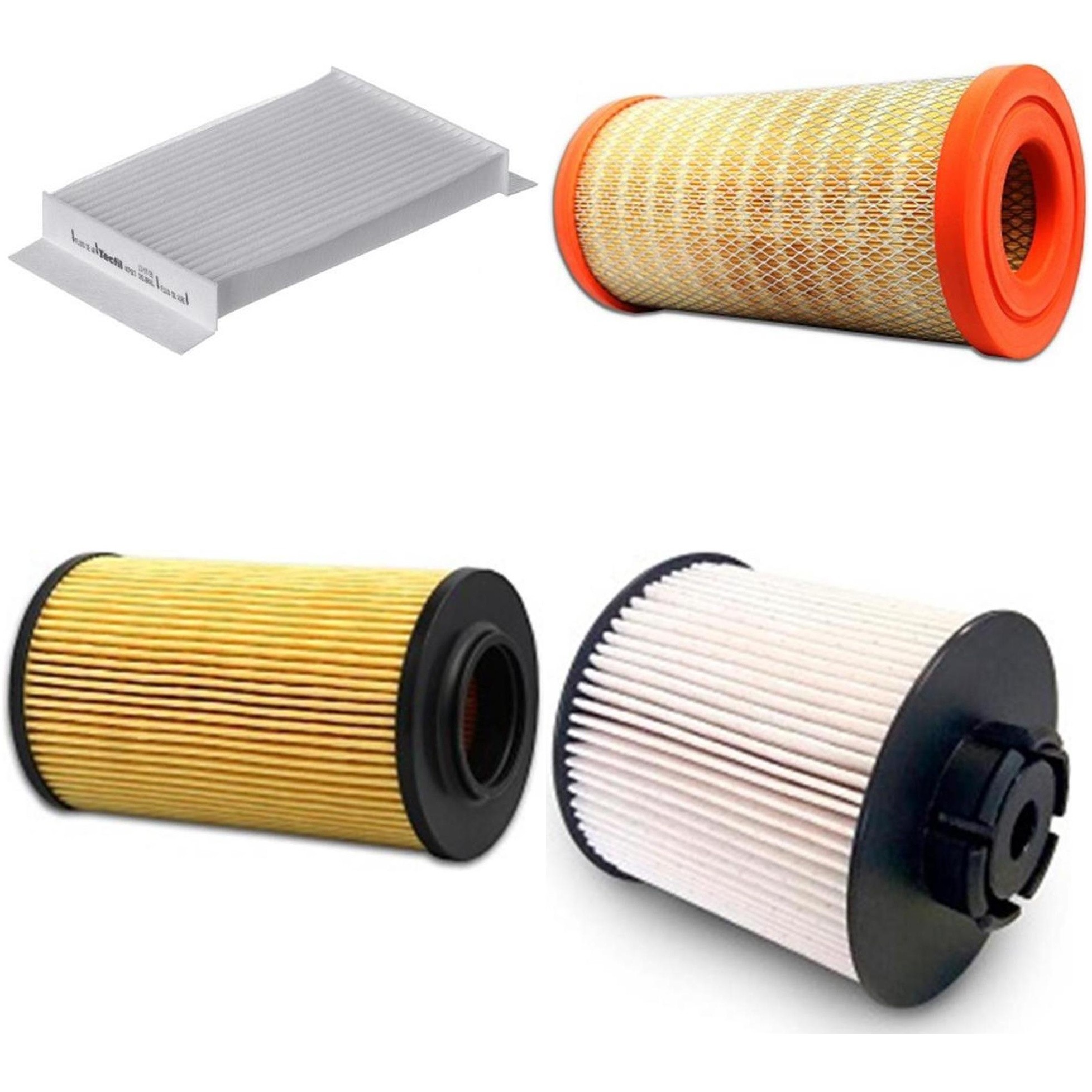 Kit Filtros de Ar do Motor, Óleo, Cabine e Combustível - Tecfil - ACP603 / ARS9838 / PEC3022 / PEL2003