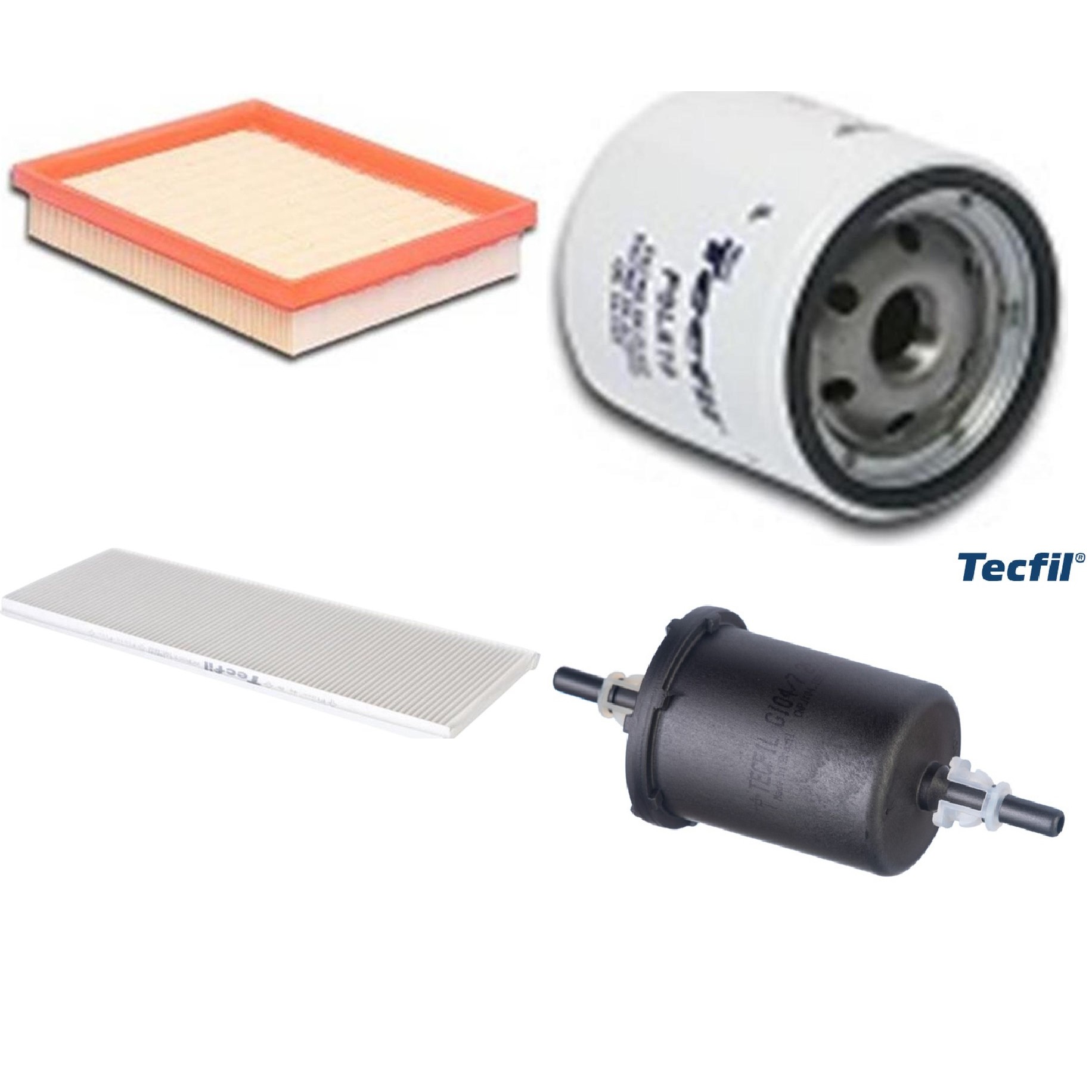 Kit Filtros de Ar do Motor, Óleo, Cabine e Combustível - Tecfil - ACP003 / ARL8832 / GI04/7 / PSL619