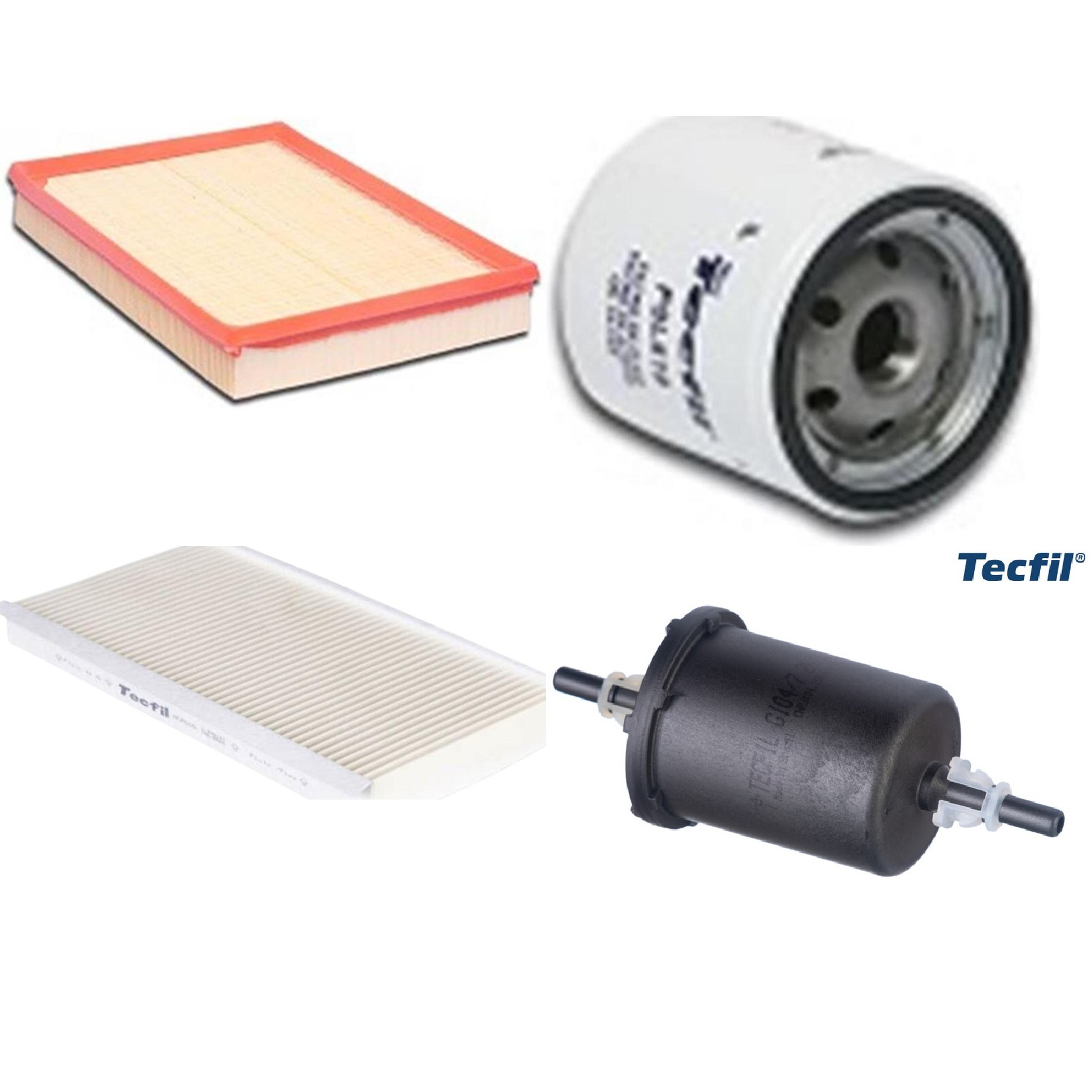 Kit Filtros de Ar do Motor, Óleo, Cabine e Combustível - Tecfil - ACP005 / ARL8825 / GI04/7 / PSL619
