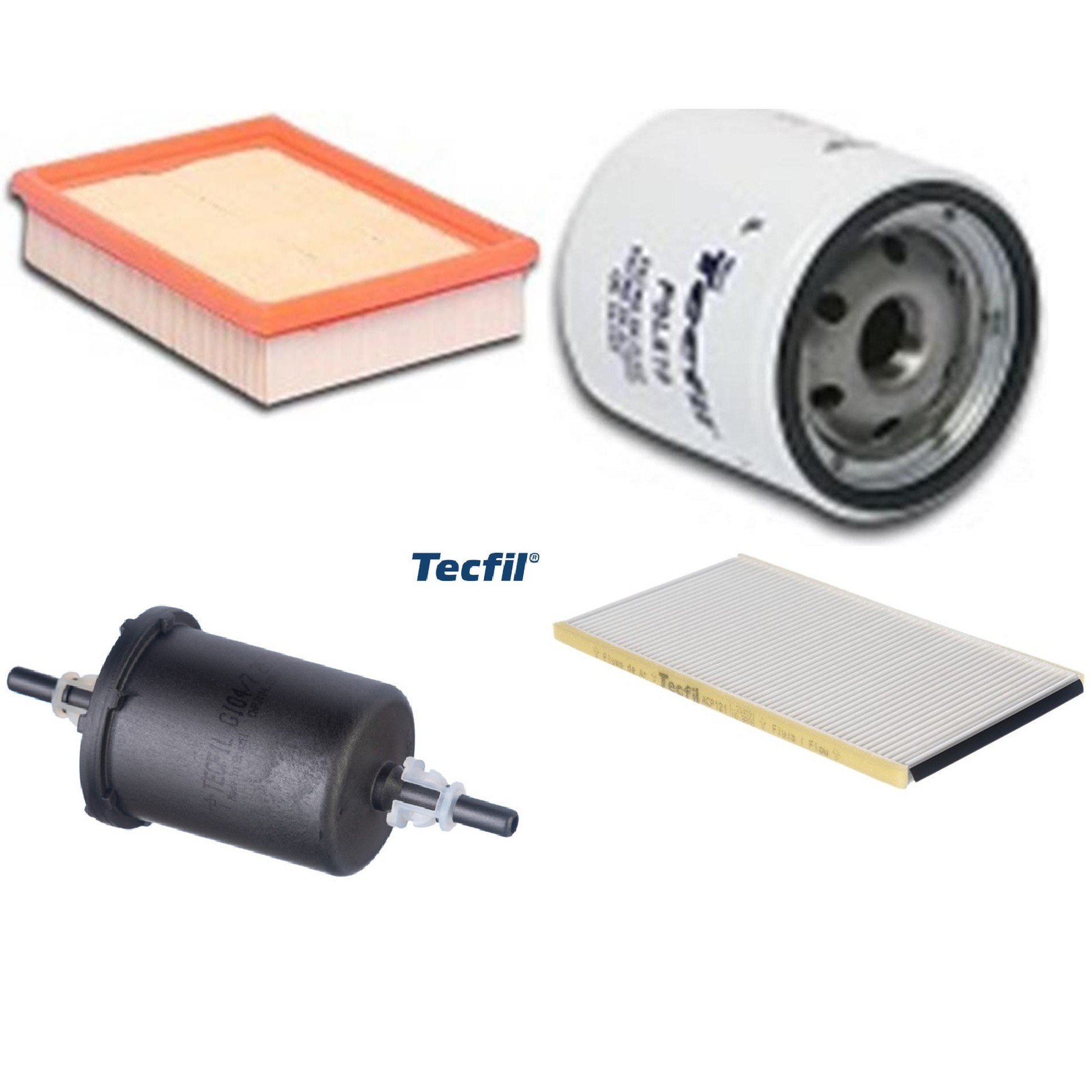 Kit Filtros de Ar do Motor, Óleo, Cabine e Combustível - Tecfil - ACP121 / ARL8834 / GI04/7 / PSL619