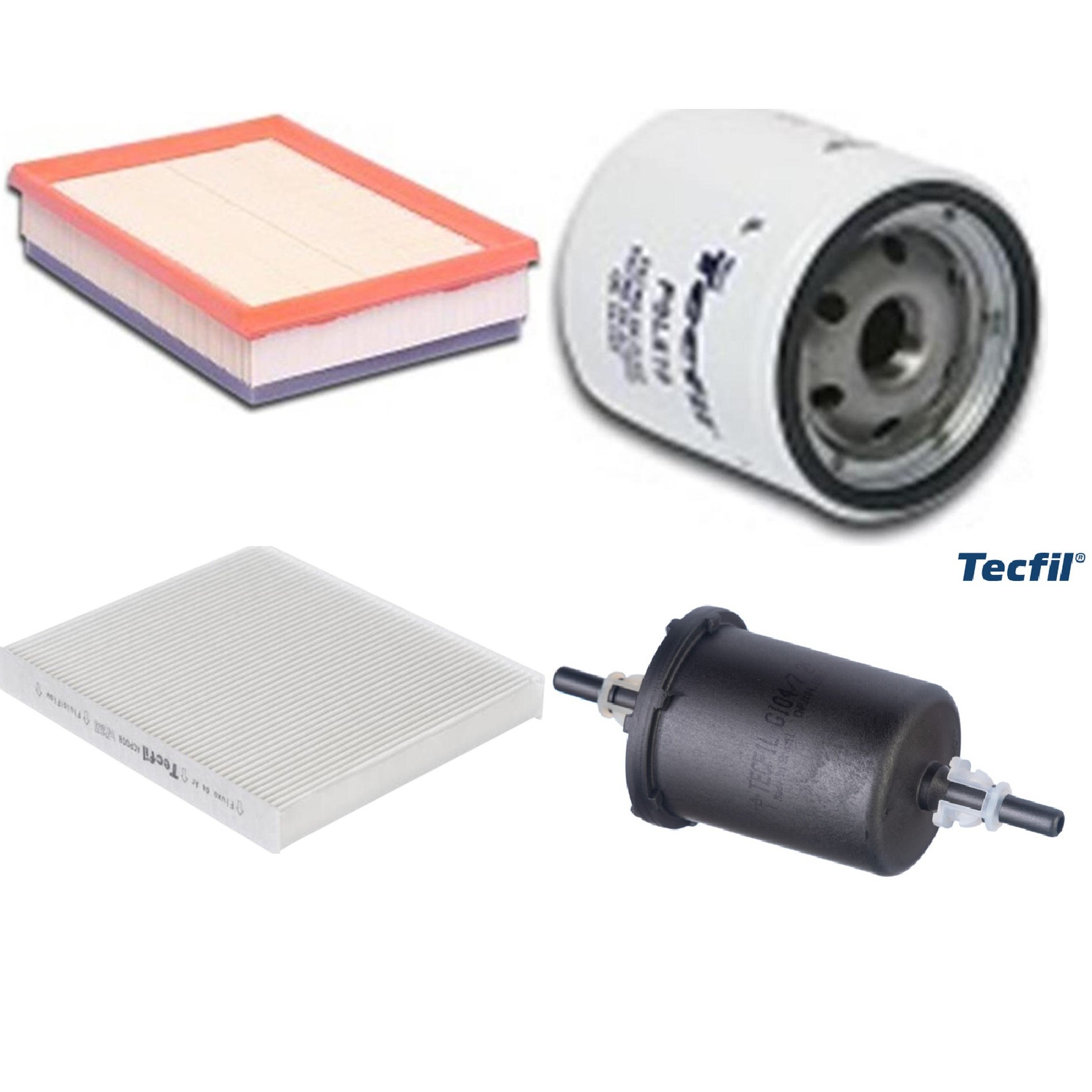 Kit Filtros de Ar do Motor, Óleo, Cabine e Combustível - Tecfil - ACP008 / ARL8830 / GI04/7 / PSL619