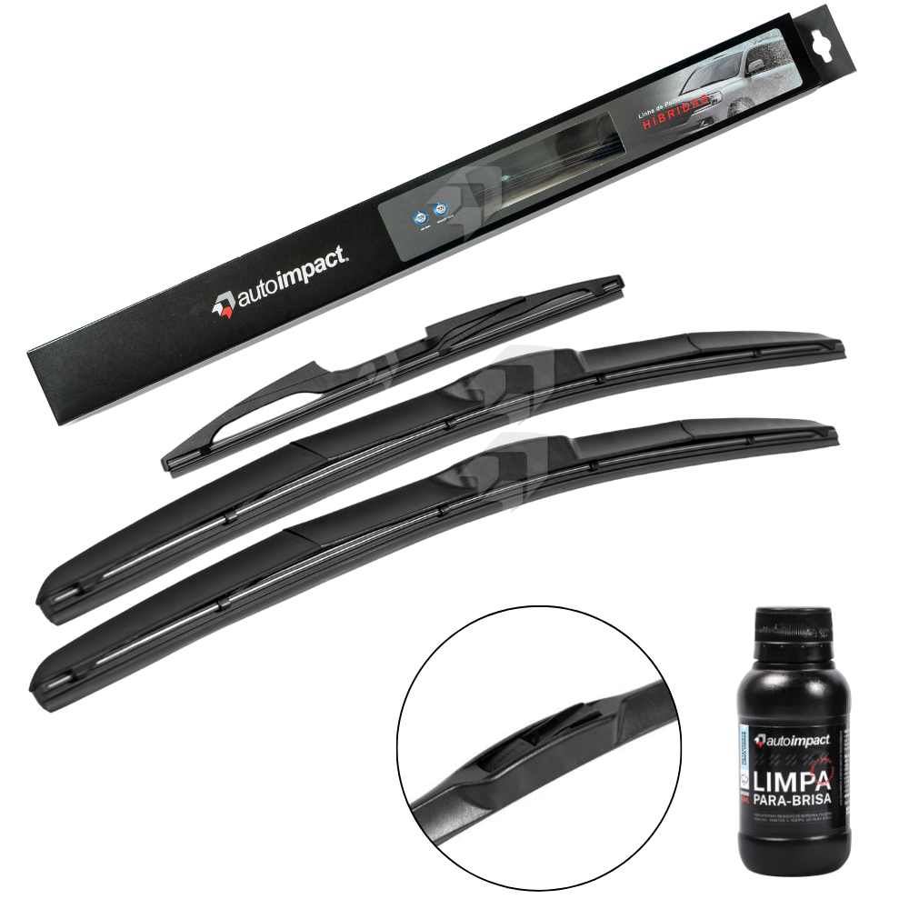 Kit de Palhetas do Limpador do Parabrisa e Traseira - Autoimpact - HI19 / TR14