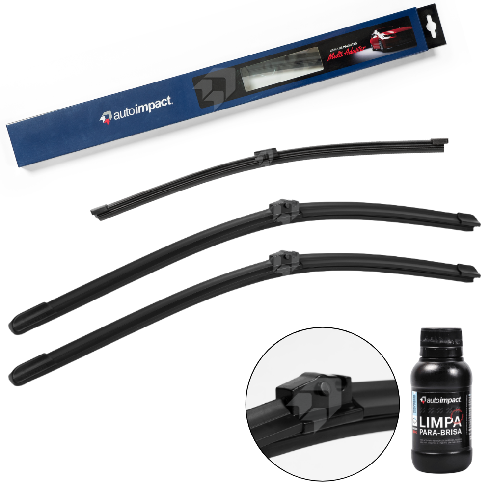 Kit de Palhetas do Limpador do Parabrisa e Traseira - Autoimpact - MA22 / TS12