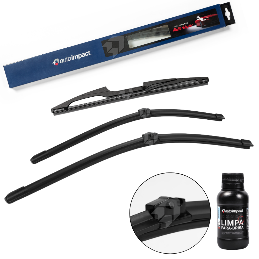 Kit de Palhetas do Limpador do Parabrisa e Traseira - Autoimpact - MA22 / MA20 / TR12