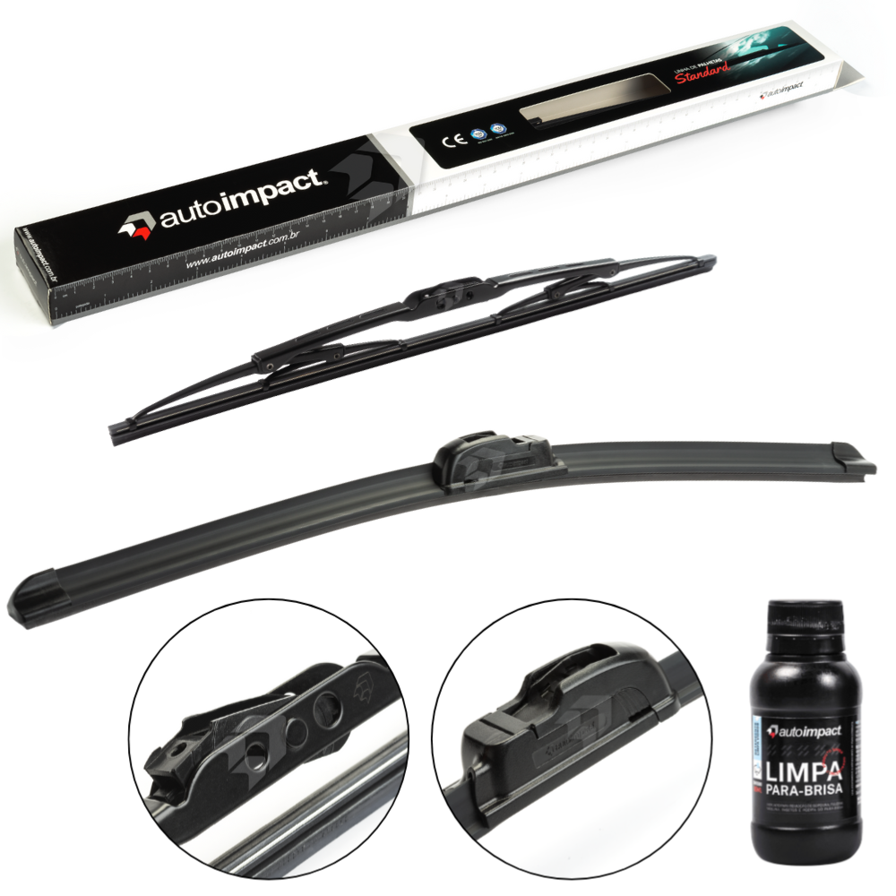Kit de Palhetas do Limpador do Parabrisa e Traseira - Autoimpact - PA17 / PU13