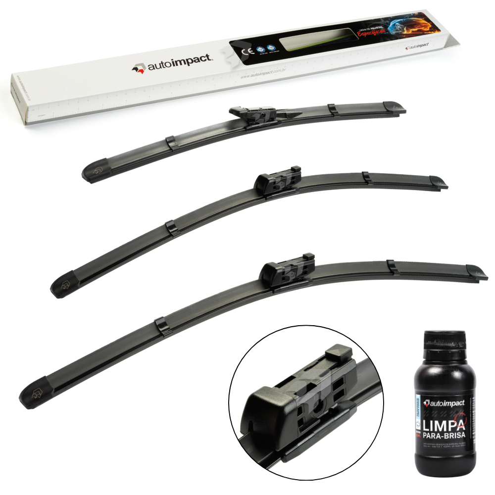 Kit de Palhetas do Limpador do Parabrisa e Traseira - Autoimpact - PG22 / PG21 / PB20
