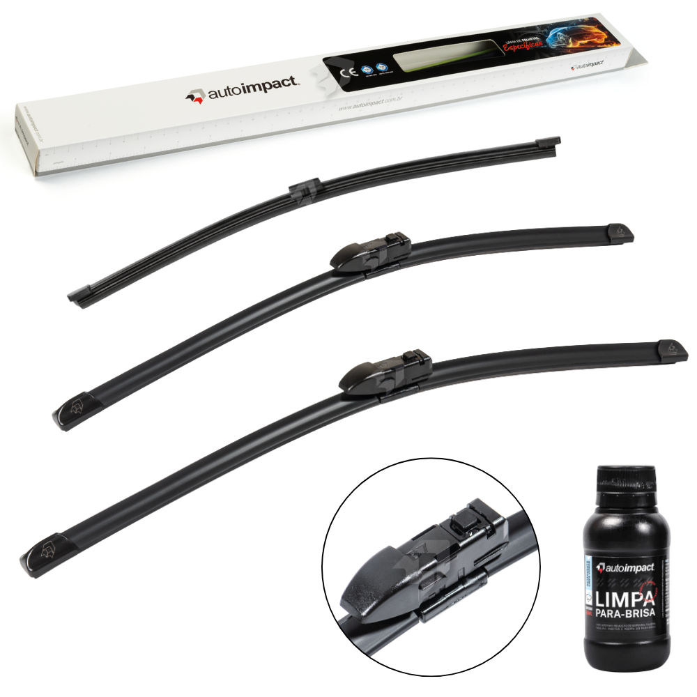 Kit de Palhetas do Limpador do Parabrisa e Traseira - Autoimpact - PK24 / PK20 / TS14