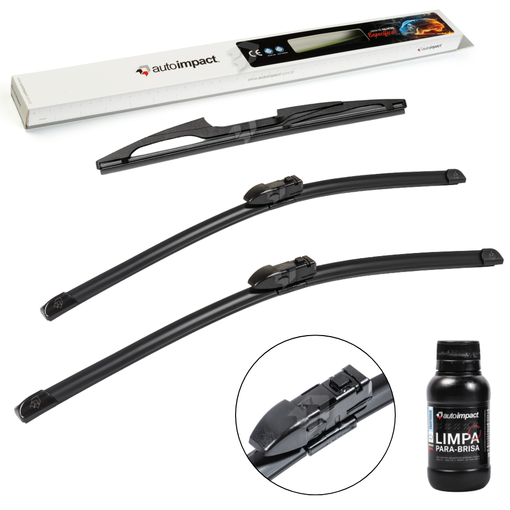 Kit de Palhetas do Limpador do Parabrisa e Traseira - Autoimpact - PK26 / PK16 / TR12