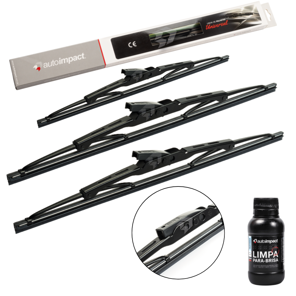 Kit de Palhetas do Limpador do Parabrisa e Traseira - Autoimpact - PU20 / PU16