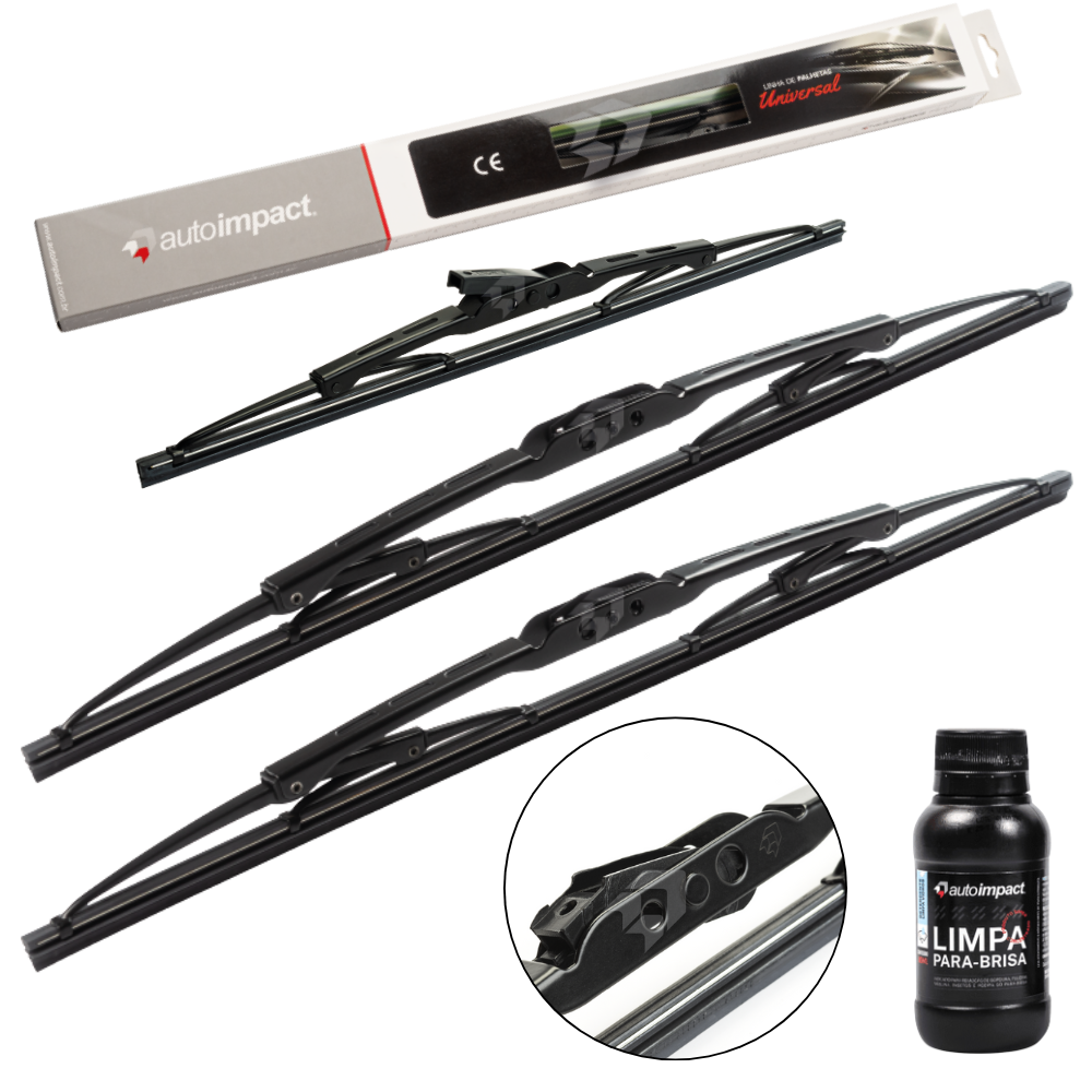 Kit de Palhetas do Limpador do Parabrisa e Traseira - Autoimpact - PU22 / PU16