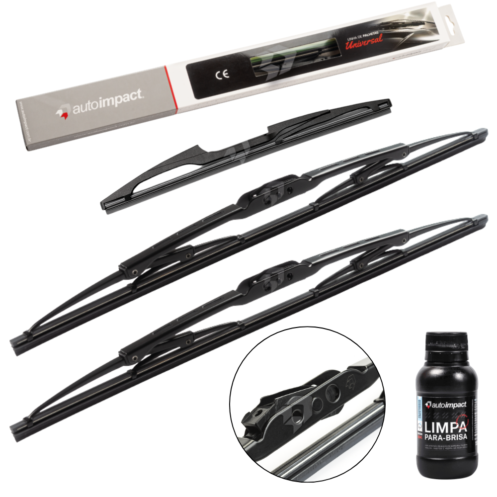 Kit de Palhetas do Limpador do Parabrisa e Traseira - Autoimpact - PU24 / TR15